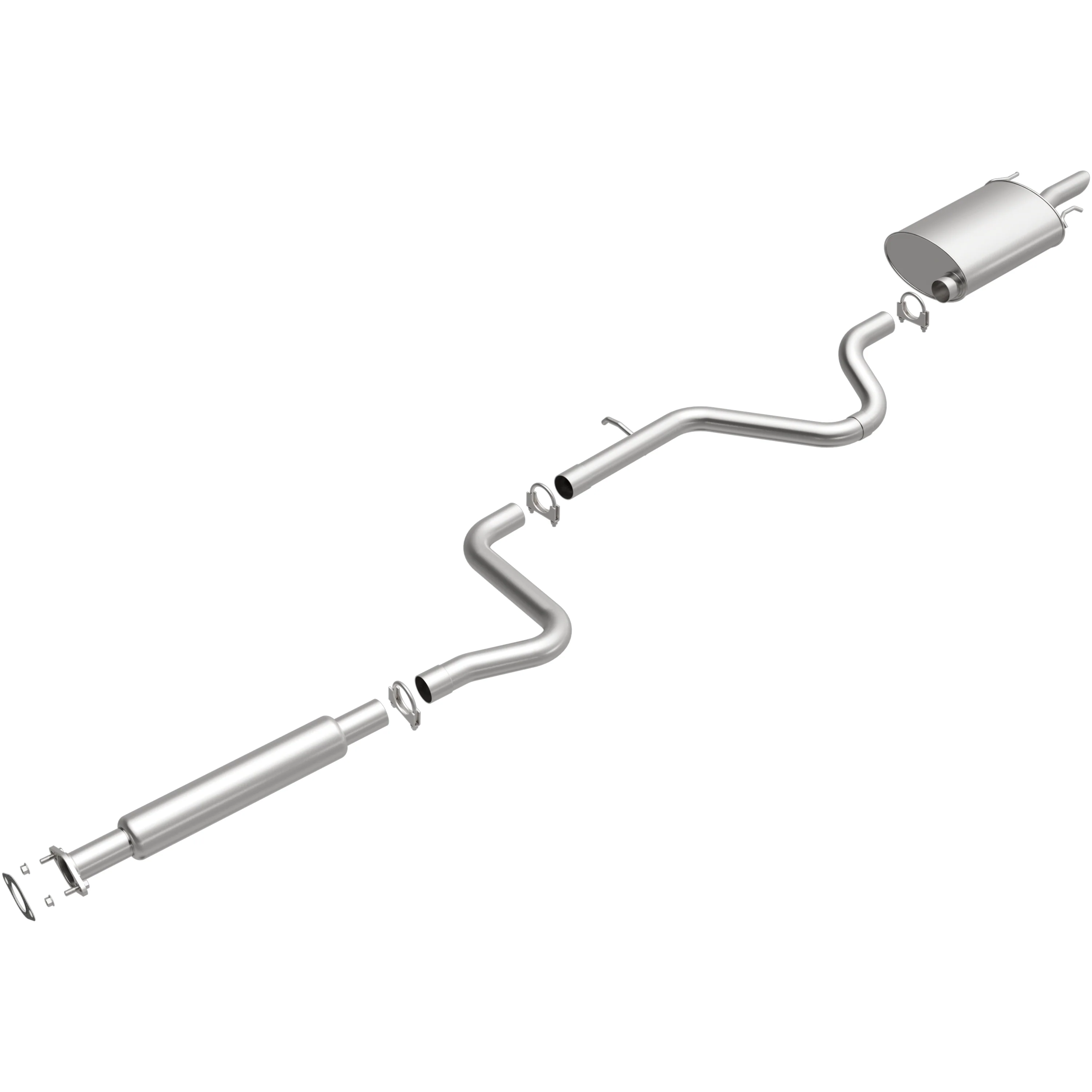BRExhaust 2006-2011 Chevrolet Impala 3.5L | 2006-2007 Chevrolet Monte Carlo 3.5L Direct-Fit Exhaust System Kit 106-0015 - Image 4