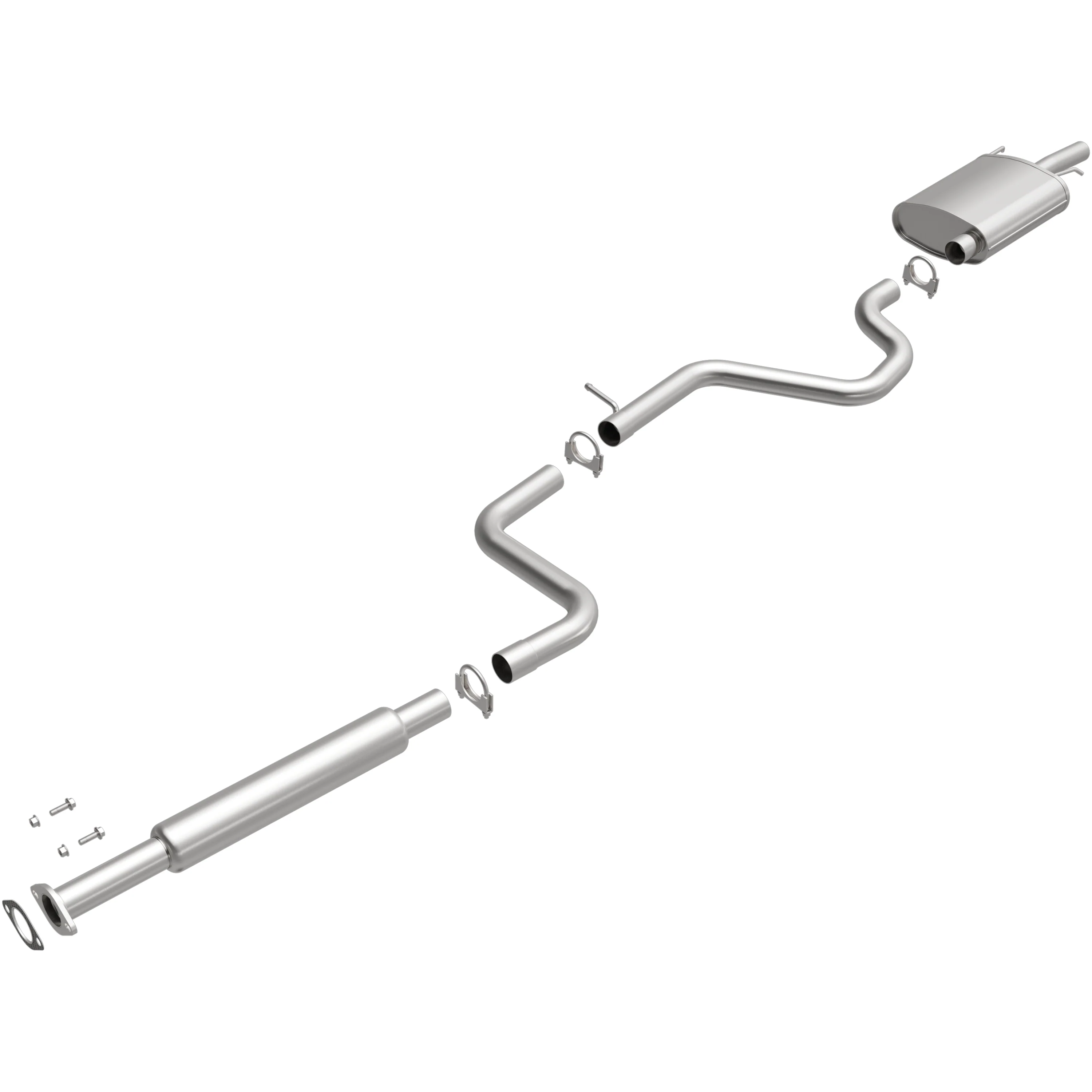 BRExhaust 2005-2008 Pontiac Grand Prix 3.8L Direct-Fit Exhaust System Kit 106-0016 - Image 2
