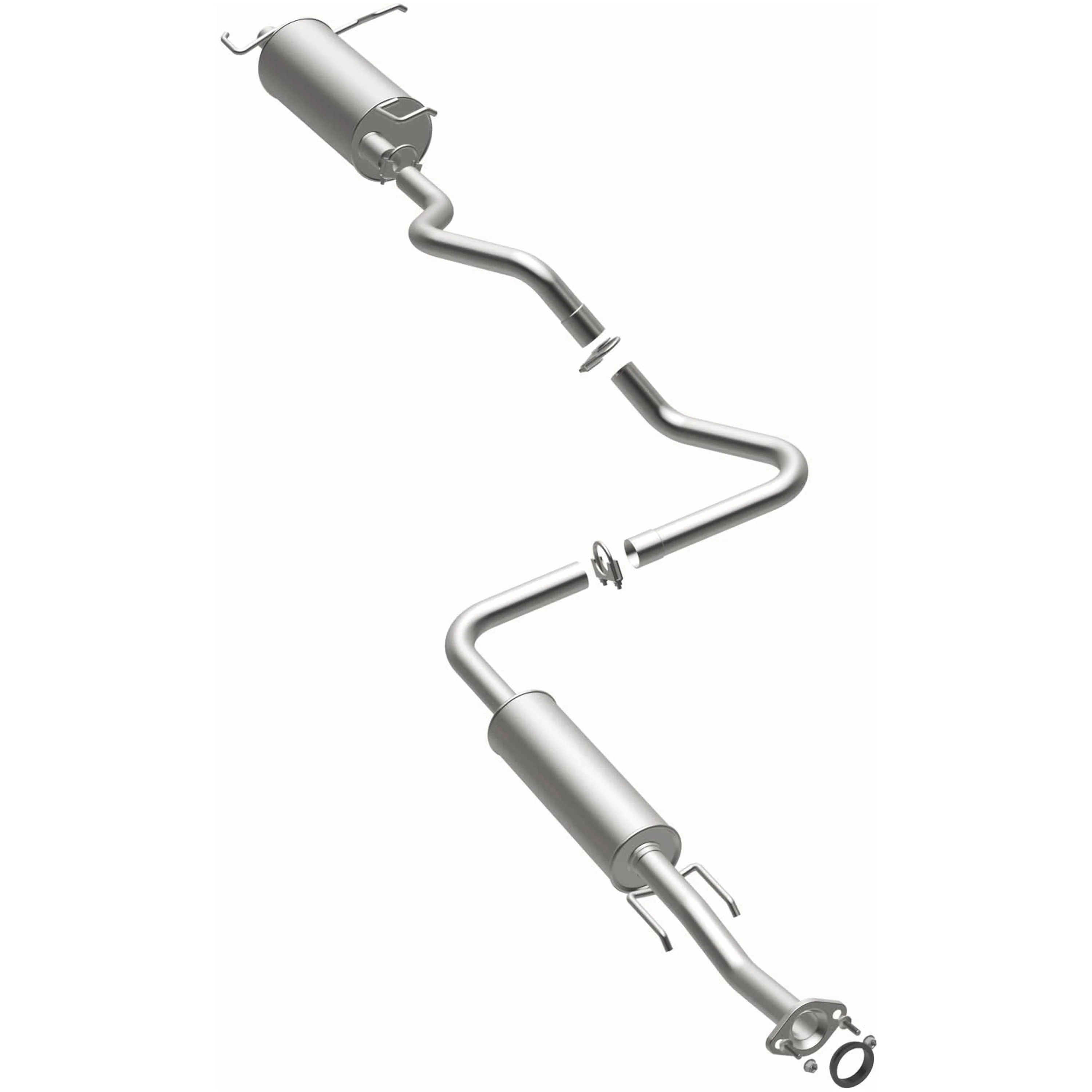 BRExhaust 2007-2012 Nissan Sentra 2.0L Direct-Fit Exhaust System Kit 106-0030 - Image 2