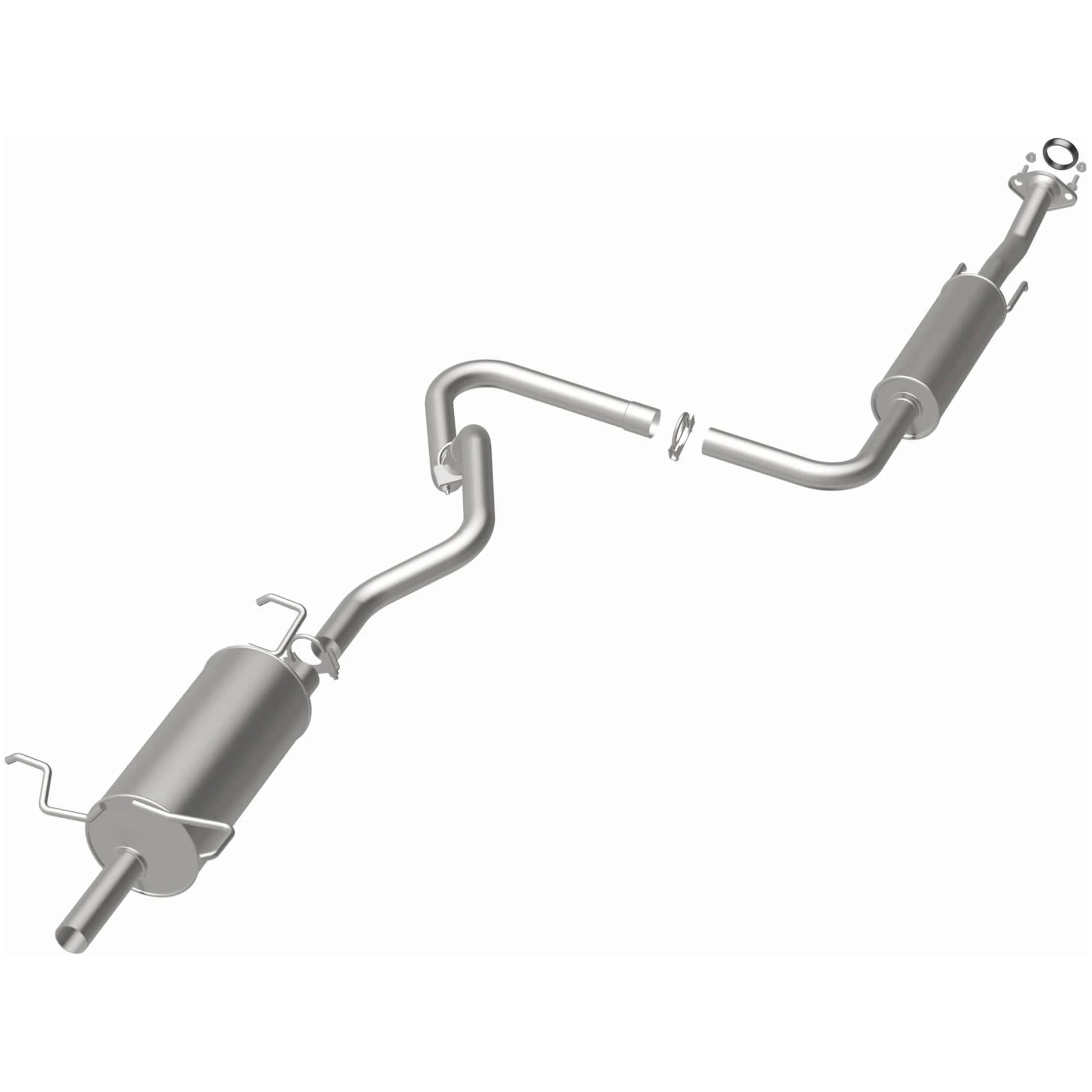 BRExhaust 2007-2012 Nissan Sentra 2.0L Direct-Fit Exhaust System Kit 106-0030 - Image 3