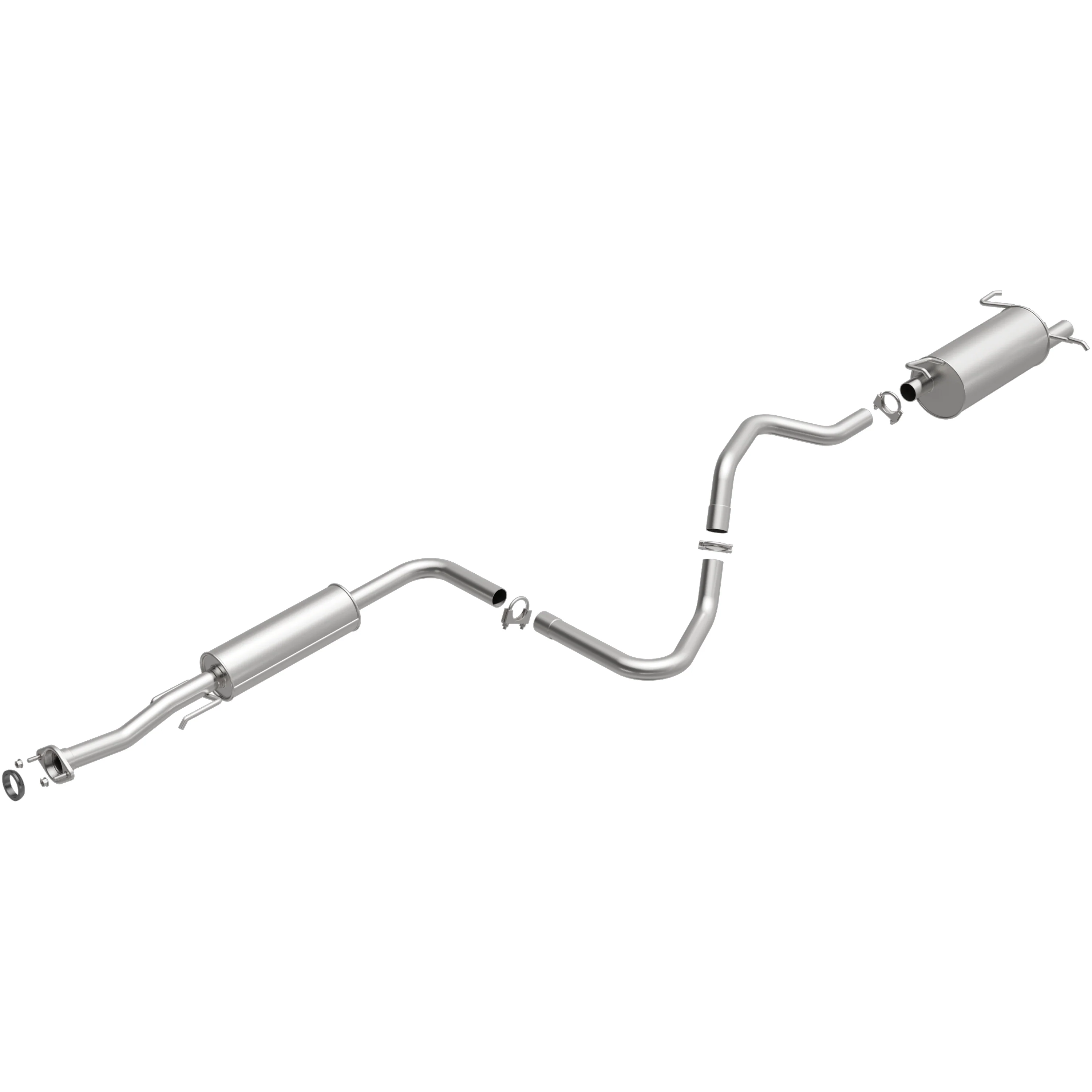 BRExhaust 2007-2012 Nissan Sentra 2.0L Direct-Fit Exhaust System Kit 106-0030 - Image 4