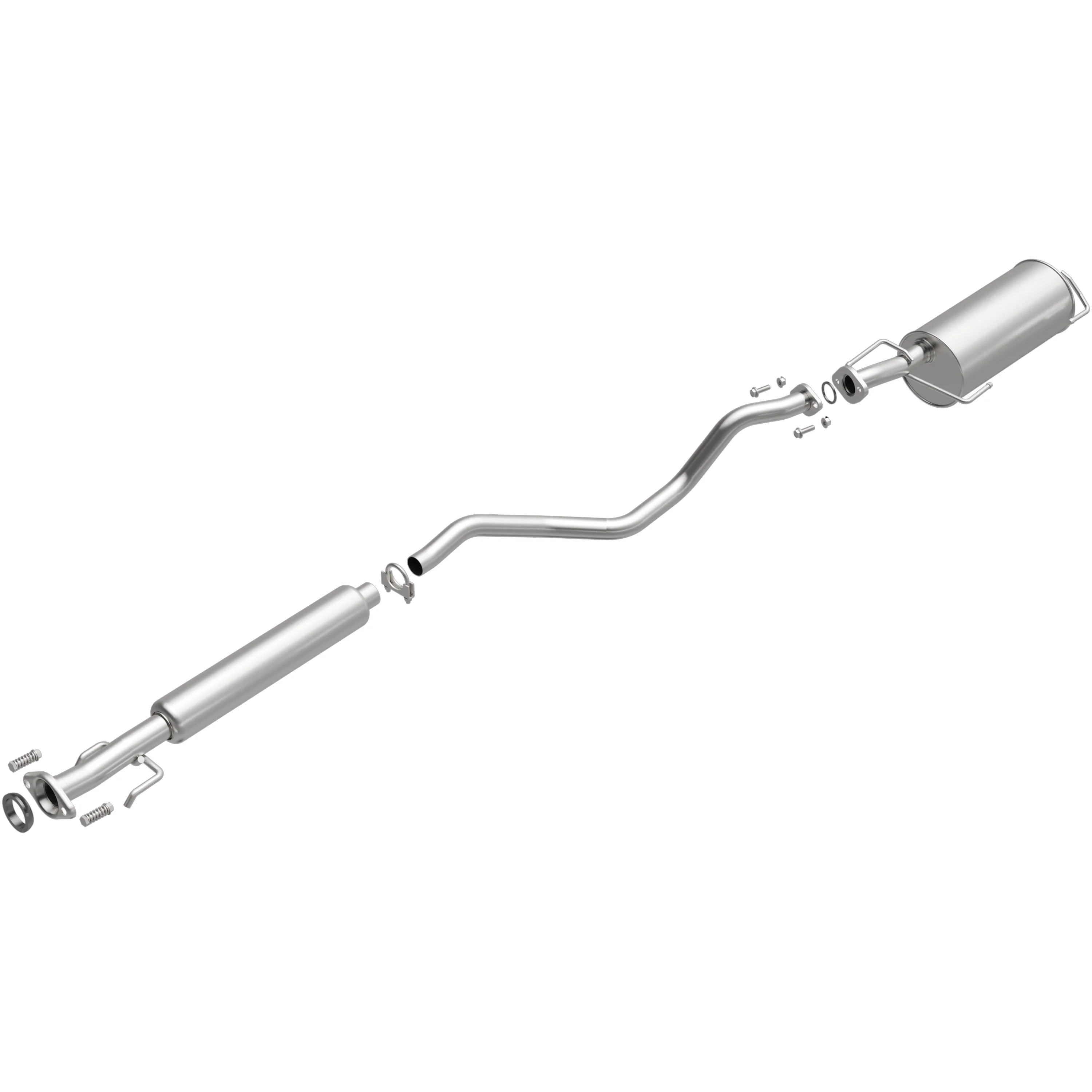 BRExhaust 2007-2012 Nissan Versa 1.8L | 2009-2011 Nissan Versa 1.6L Direct-Fit Exhaust System Kit 106-0057 - Image 4