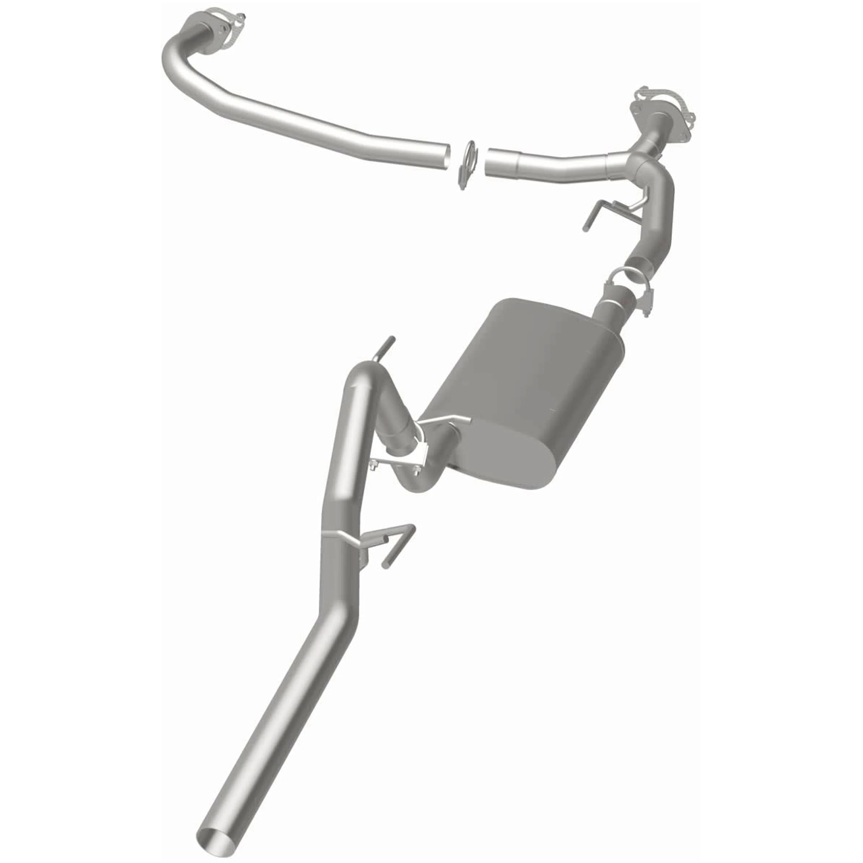 BRExhaust 2005-2014 Nissan Xterra 4.0L Direct-Fit Exhaust System Kit 106-0065 - Image 3
