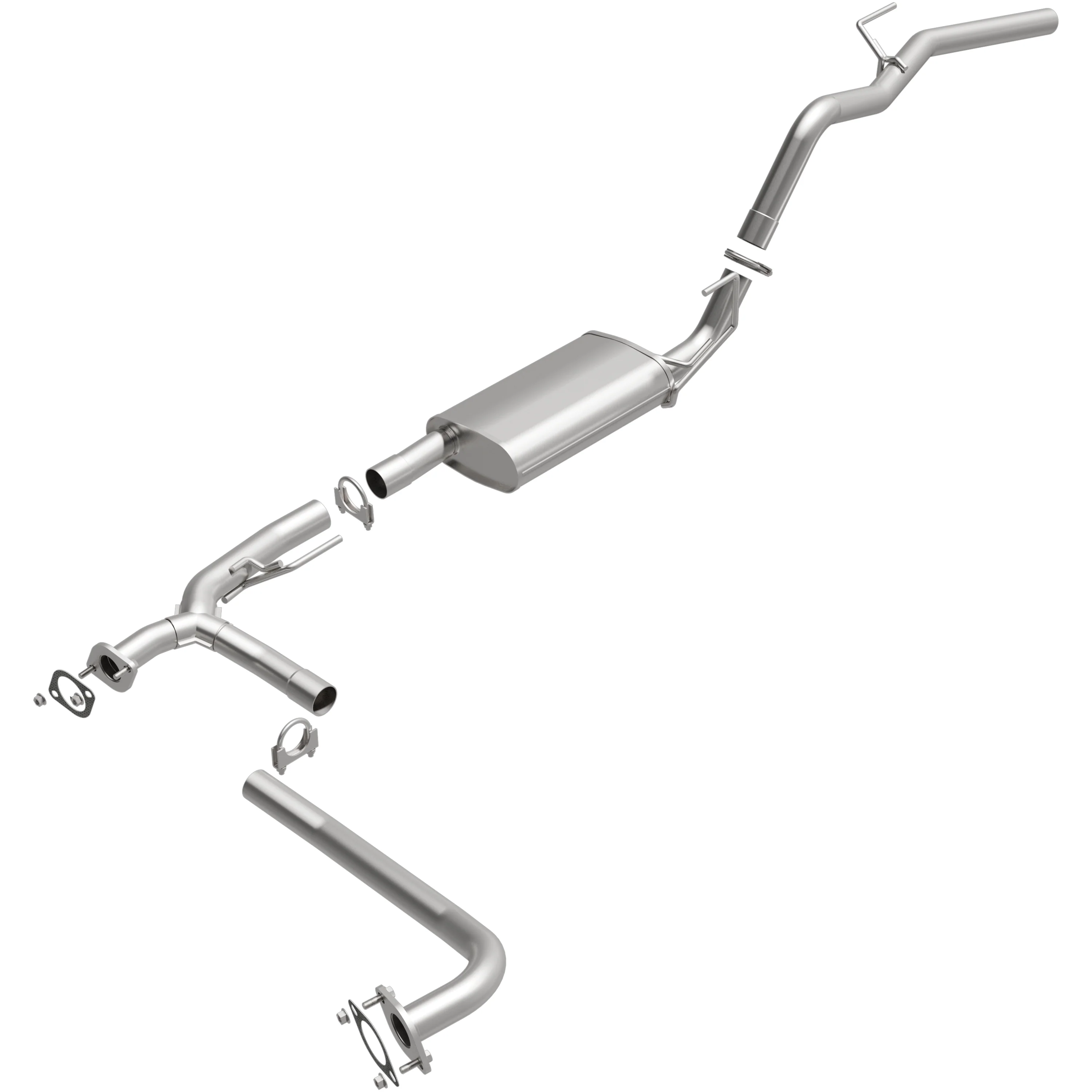 BRExhaust 2005-2014 Nissan Xterra 4.0L Direct-Fit Exhaust System Kit 106-0065 - Image 4