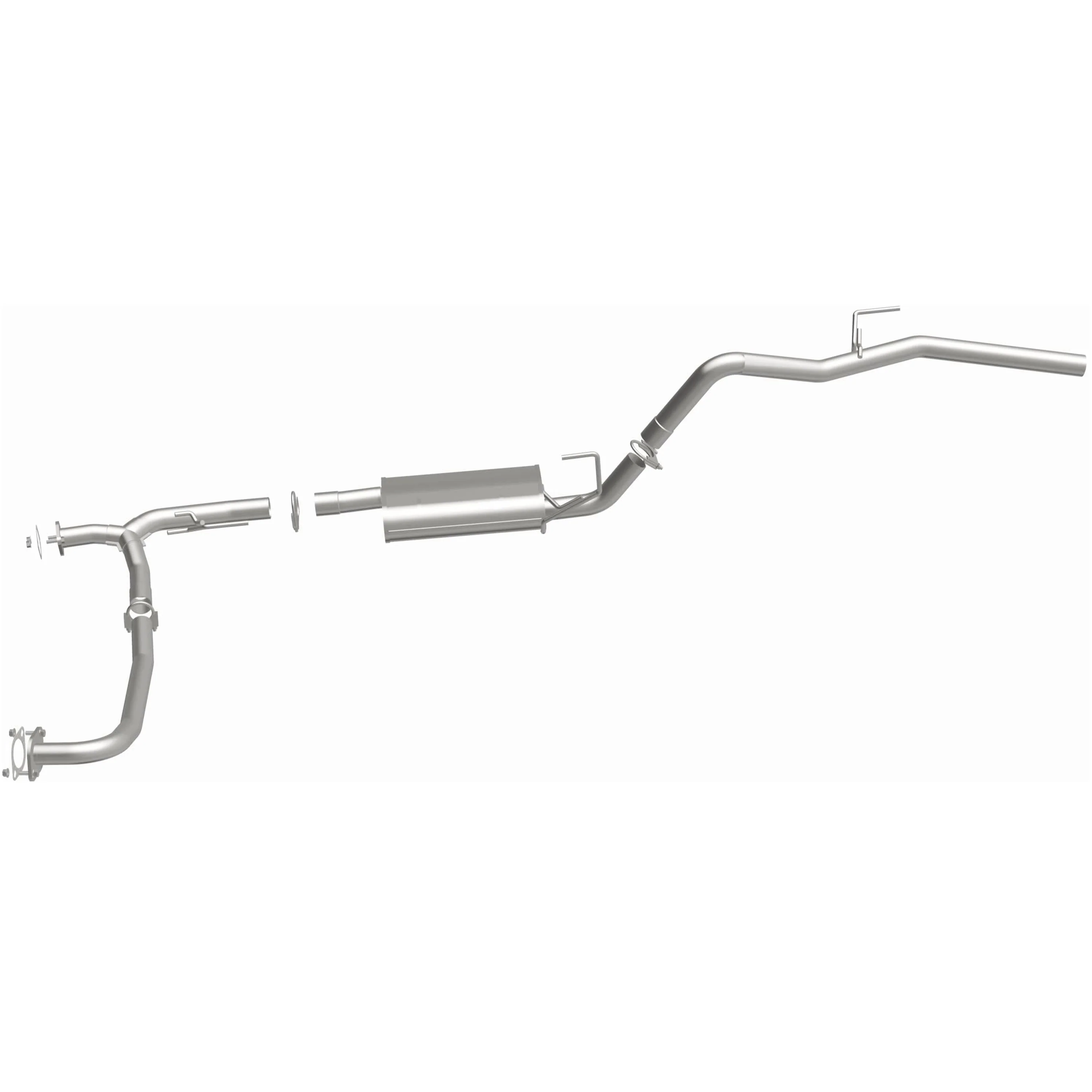 BRExhaust 2005-2014 Nissan Xterra 4.0L Direct-Fit Exhaust System Kit 106-0065 - Image 5