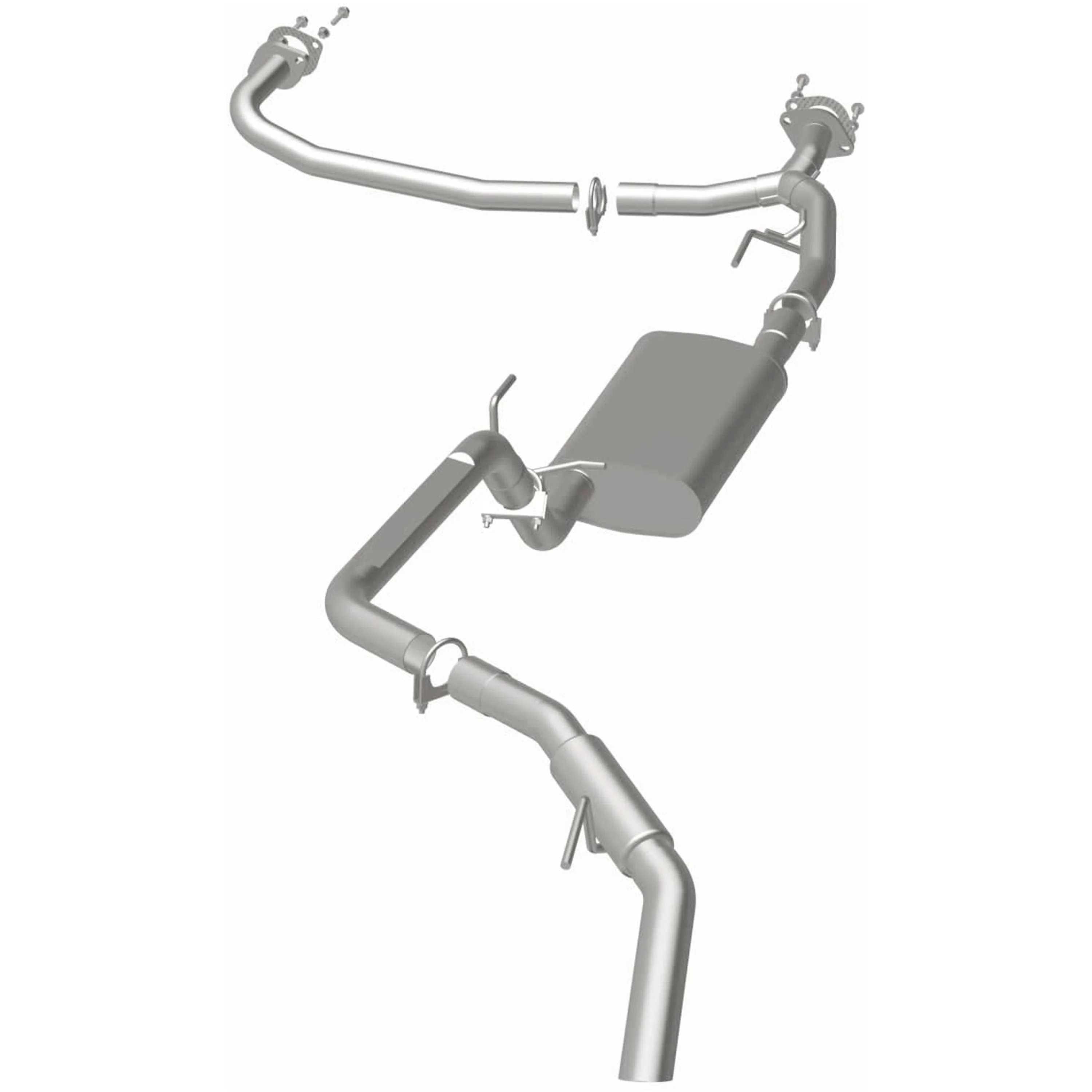 BRExhaust 2005-2012 Nissan Pathfinder 4.0L Direct-Fit Exhaust System Kit 106-0066 - Image 3