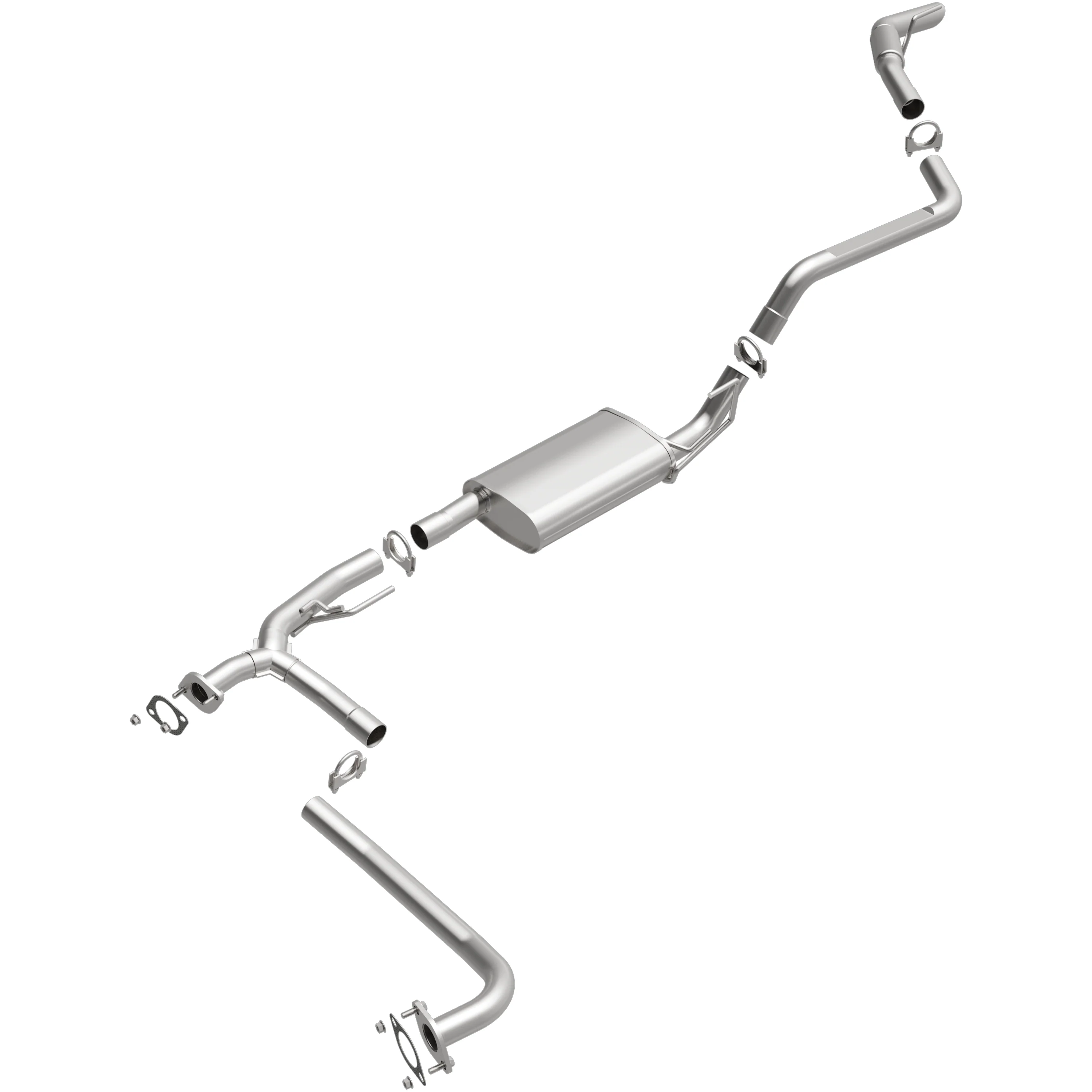 BRExhaust 2005-2012 Nissan Pathfinder 4.0L Direct-Fit Exhaust System Kit 106-0066 - Image 4