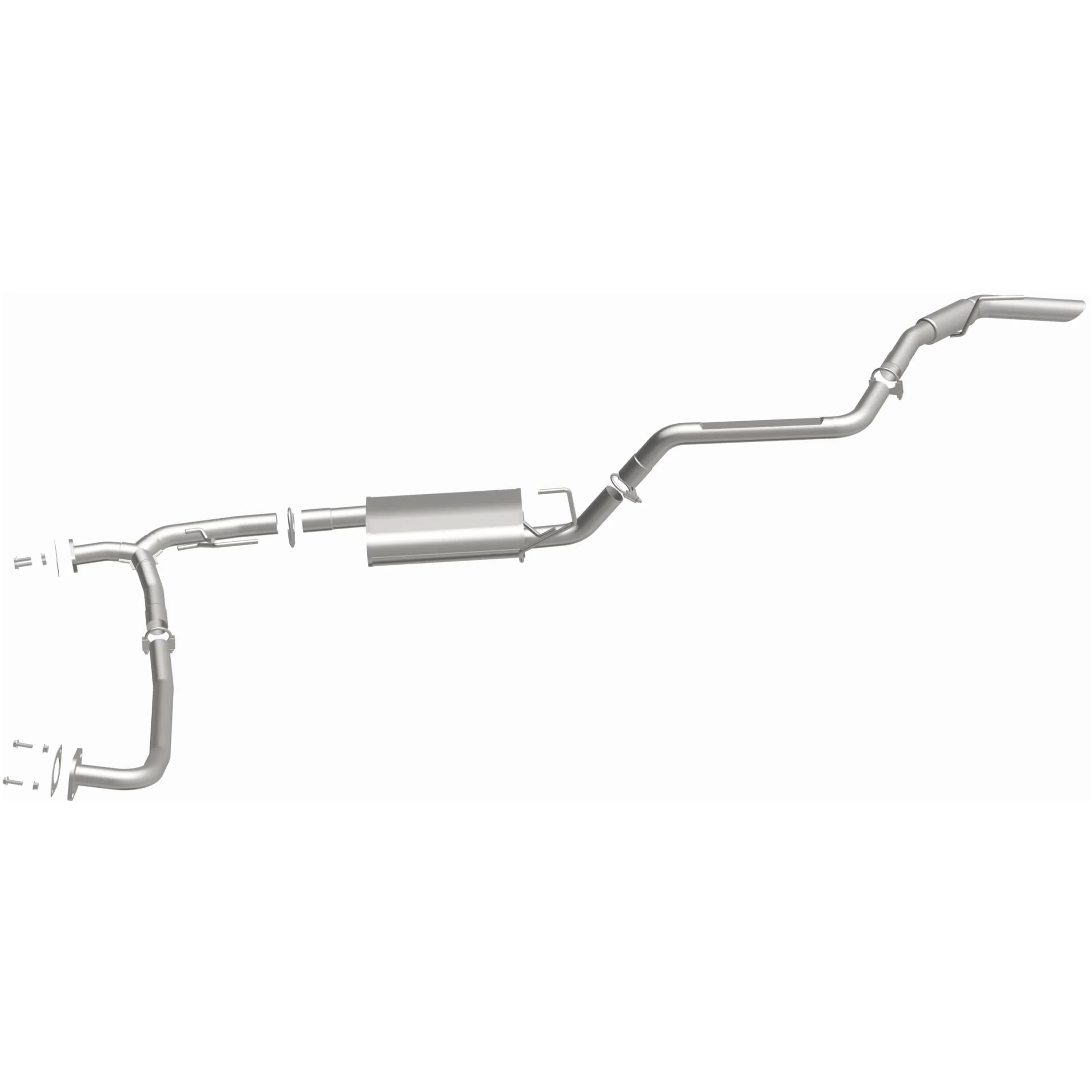 BRExhaust 2005-2012 Nissan Pathfinder 4.0L Direct-Fit Exhaust System Kit 106-0066 - Image 5