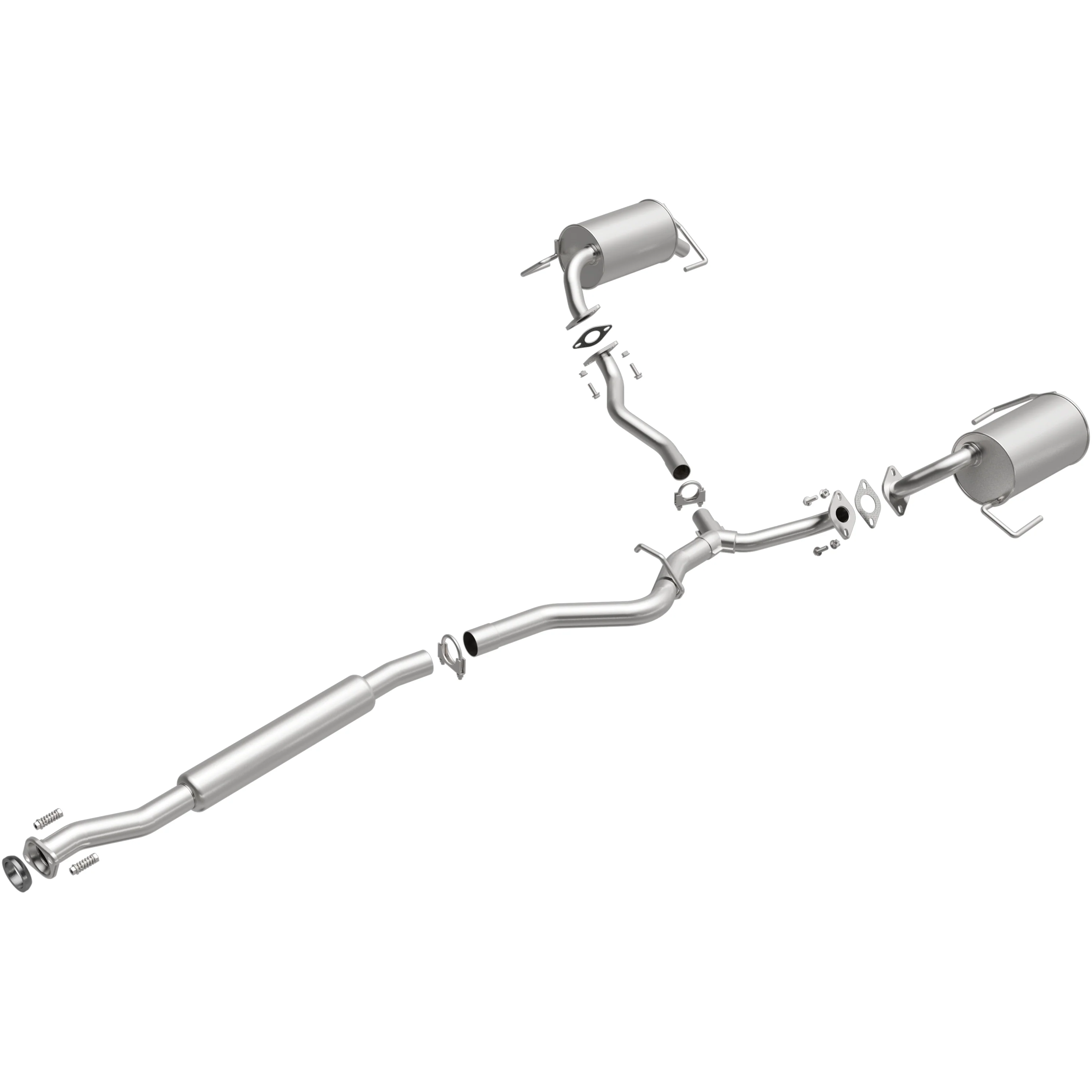 BRExhaust 2005-2009 Subaru Outback 2.5L Direct-Fit Exhaust System Kit 106-0068 - Image 4