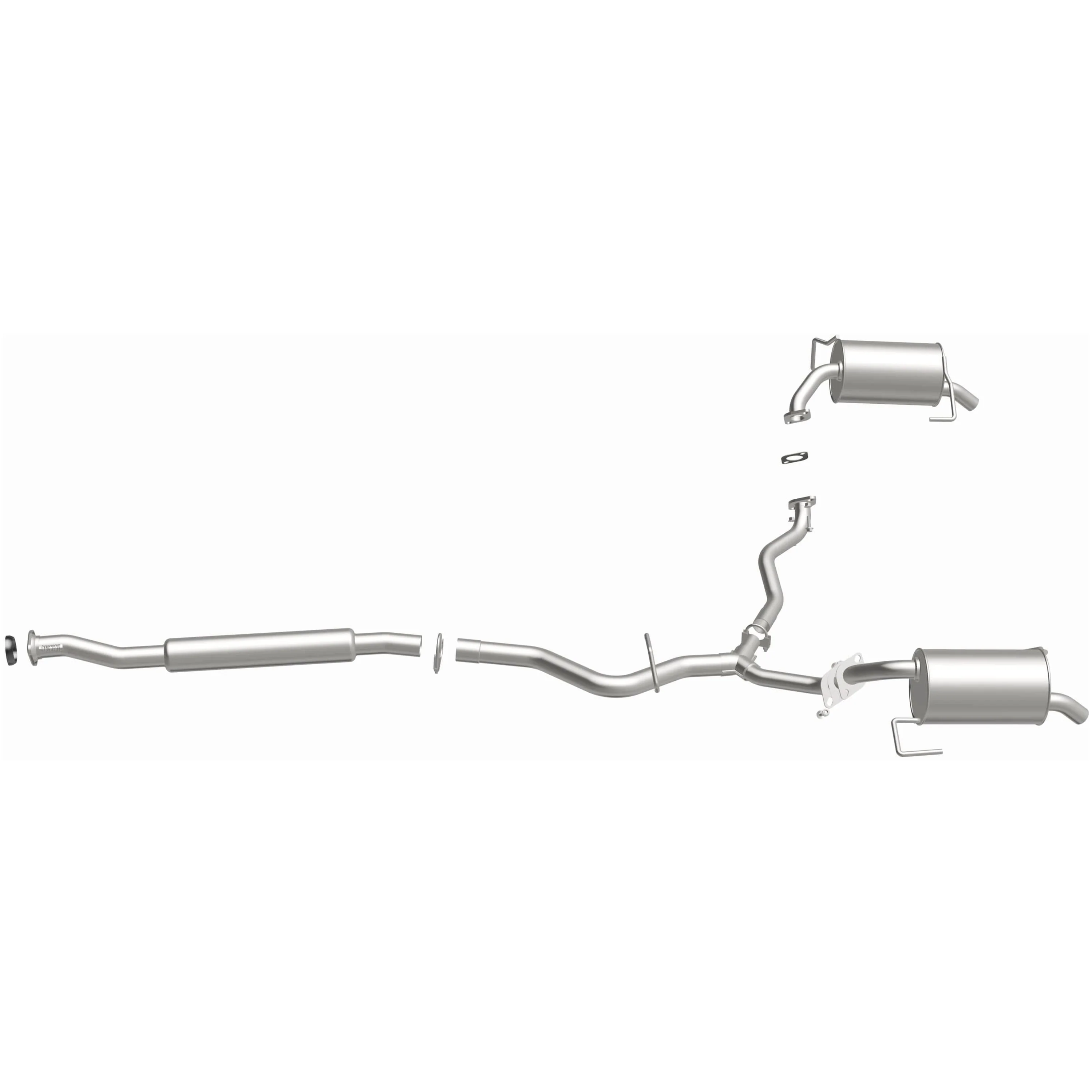 BRExhaust 2005-2009 Subaru Outback 2.5L Direct-Fit Exhaust System Kit 106-0068 - Image 5