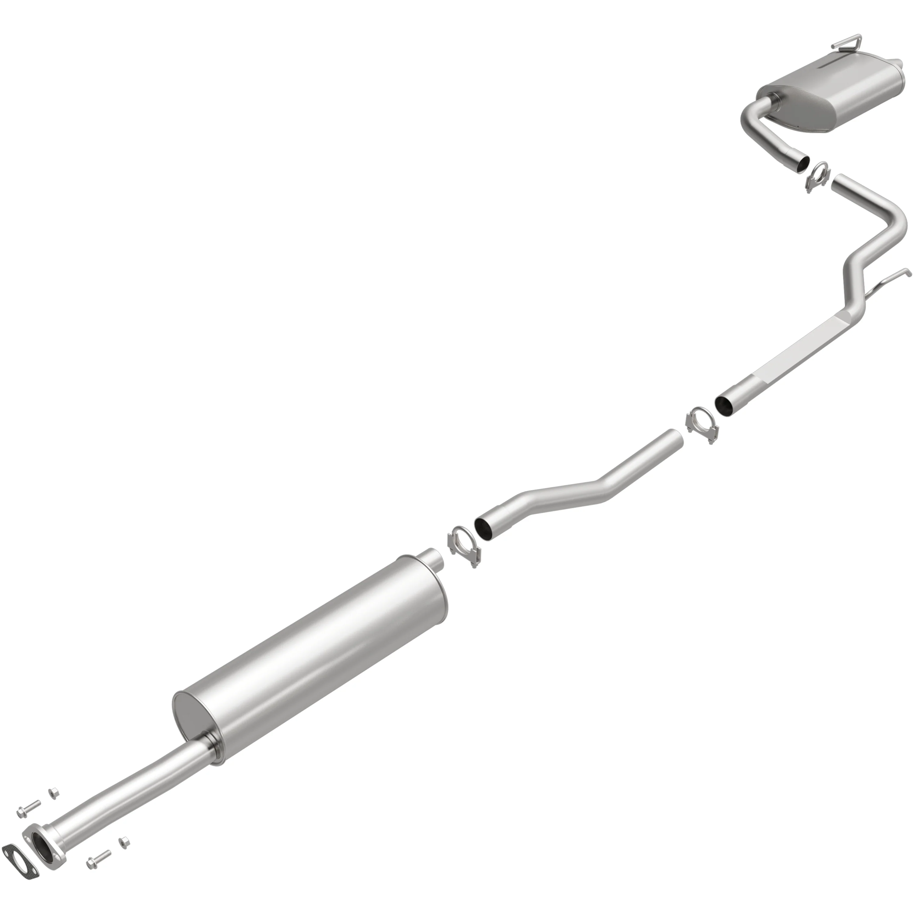 BRExhaust 2002-2006 Nissan Altima 2.5L Direct-Fit Exhaust System Kit 106-0070 - Image 2