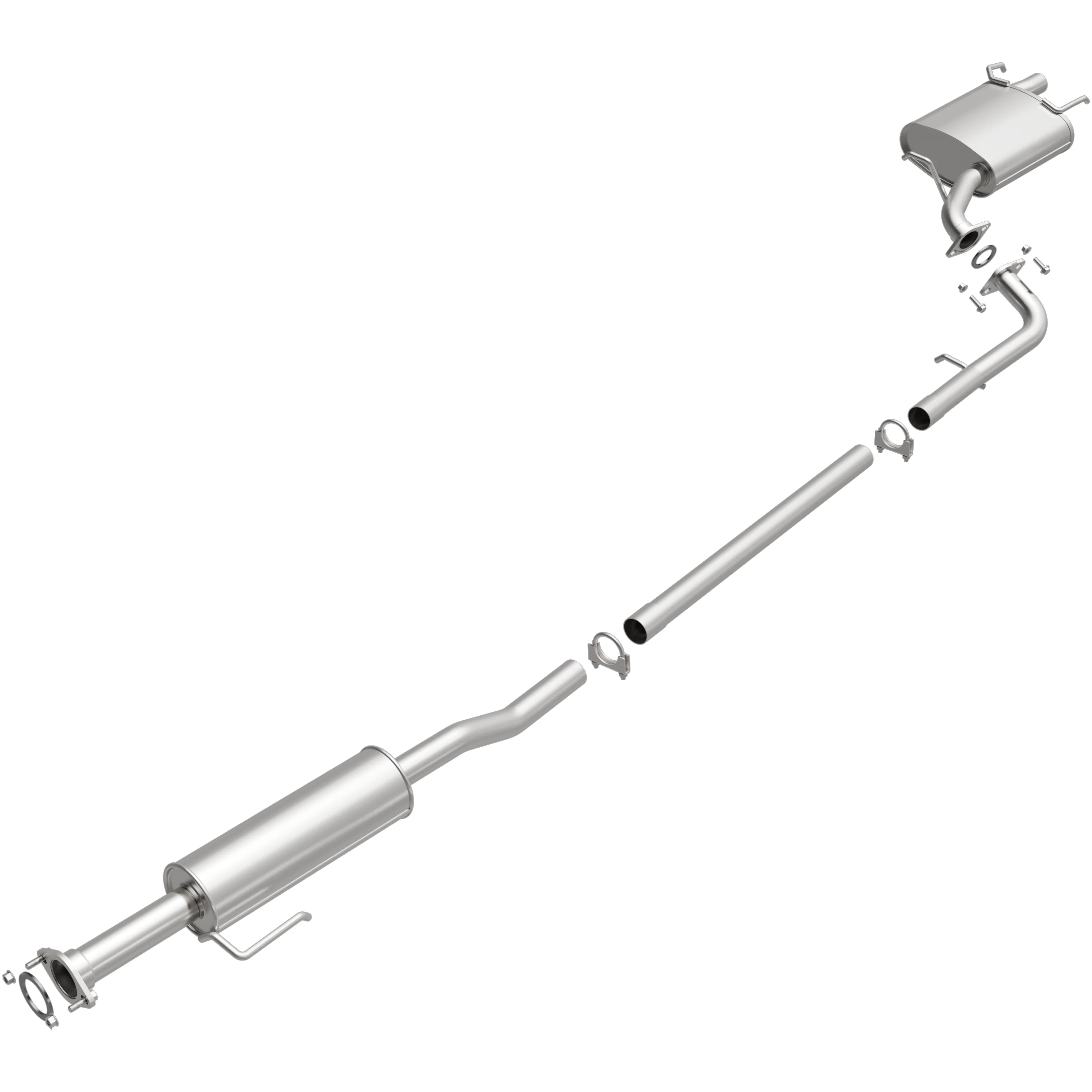 BRExhaust 2007-2011 Toyota Camry 2.4L | 2010-2011 Toyota Camry 2.5L Direct-Fit Exhaust System Kit 106-0078 - Image 4