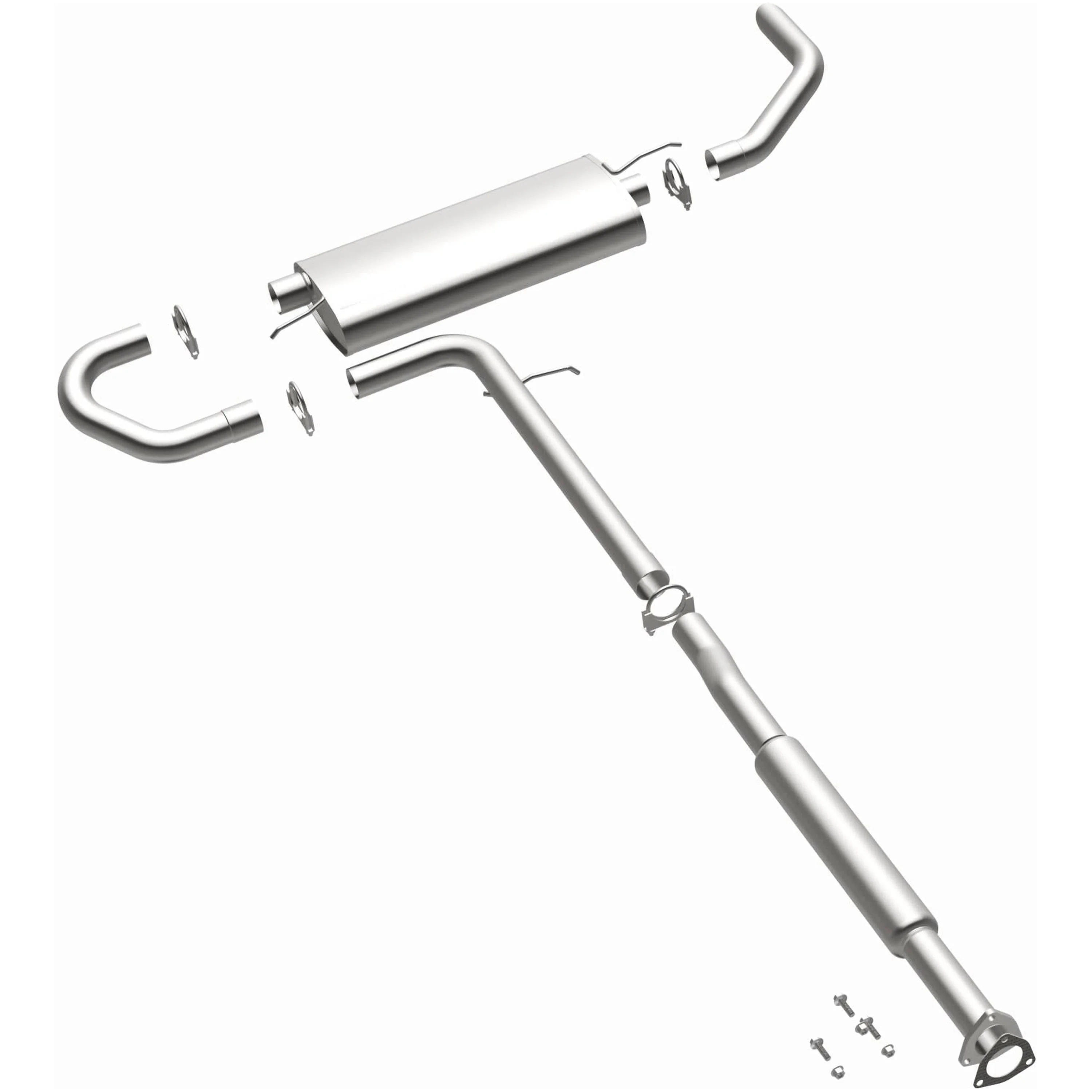 BRExhaust 2005-2006 Chevrolet Equinox 3.4L | 2006 Pontiac Torrent 3.4L Direct-Fit Exhaust System Kit 106-0079 - Image 2