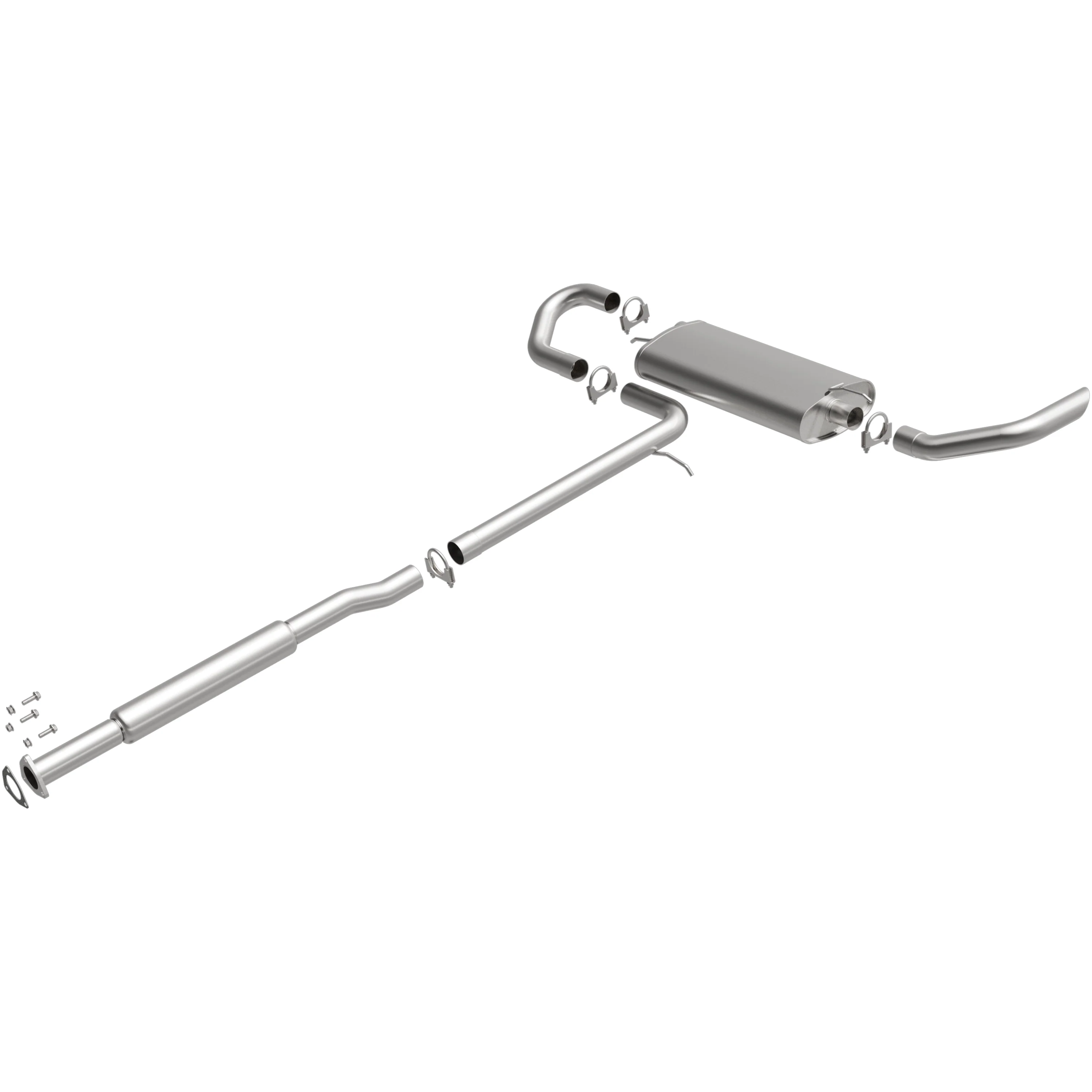 BRExhaust 2005-2006 Chevrolet Equinox 3.4L | 2006 Pontiac Torrent 3.4L Direct-Fit Exhaust System Kit 106-0079 - Image 4