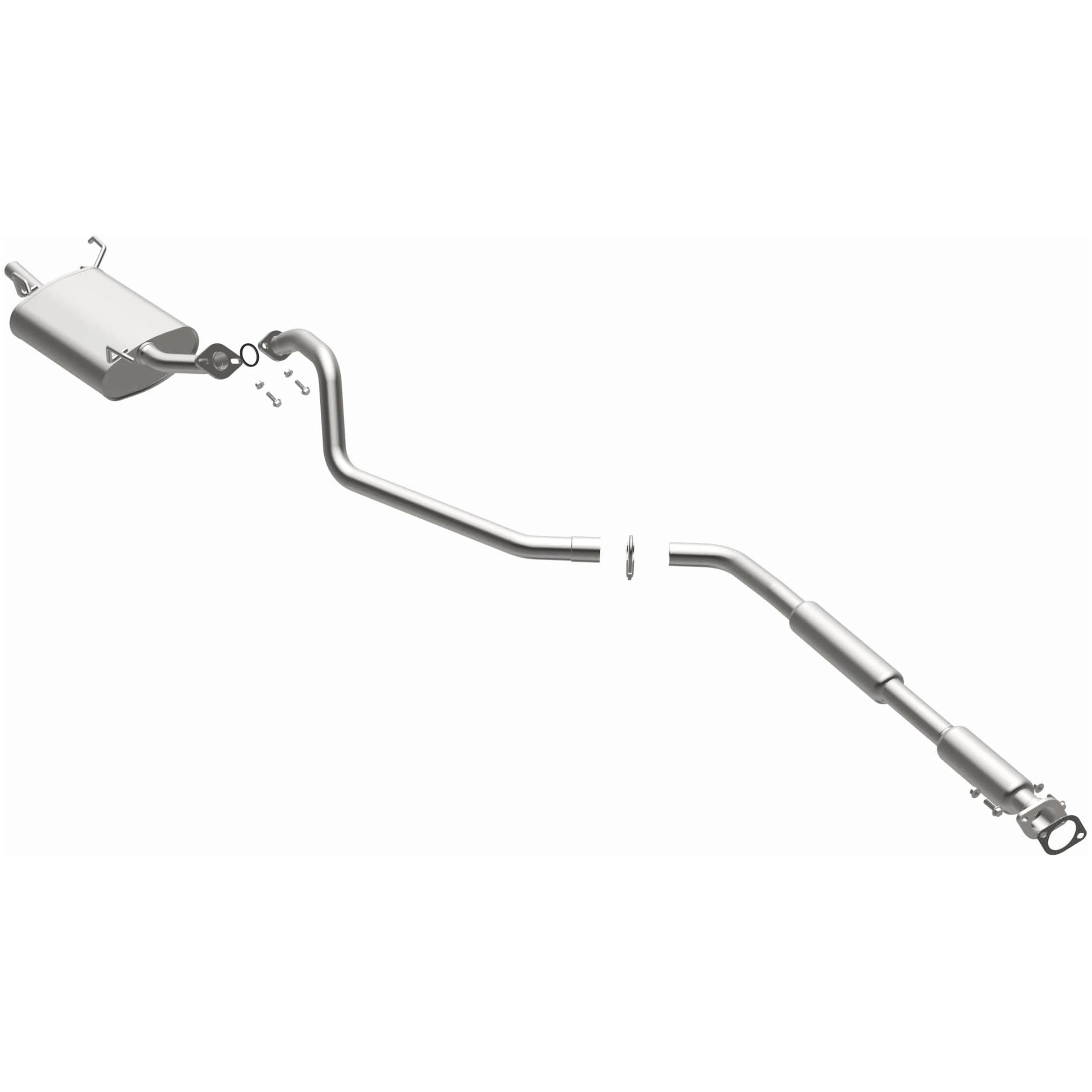 BRExhaust 2000-2001 Nissan Sentra 1.8L Direct-Fit Exhaust System Kit 106-0084 - Image 2