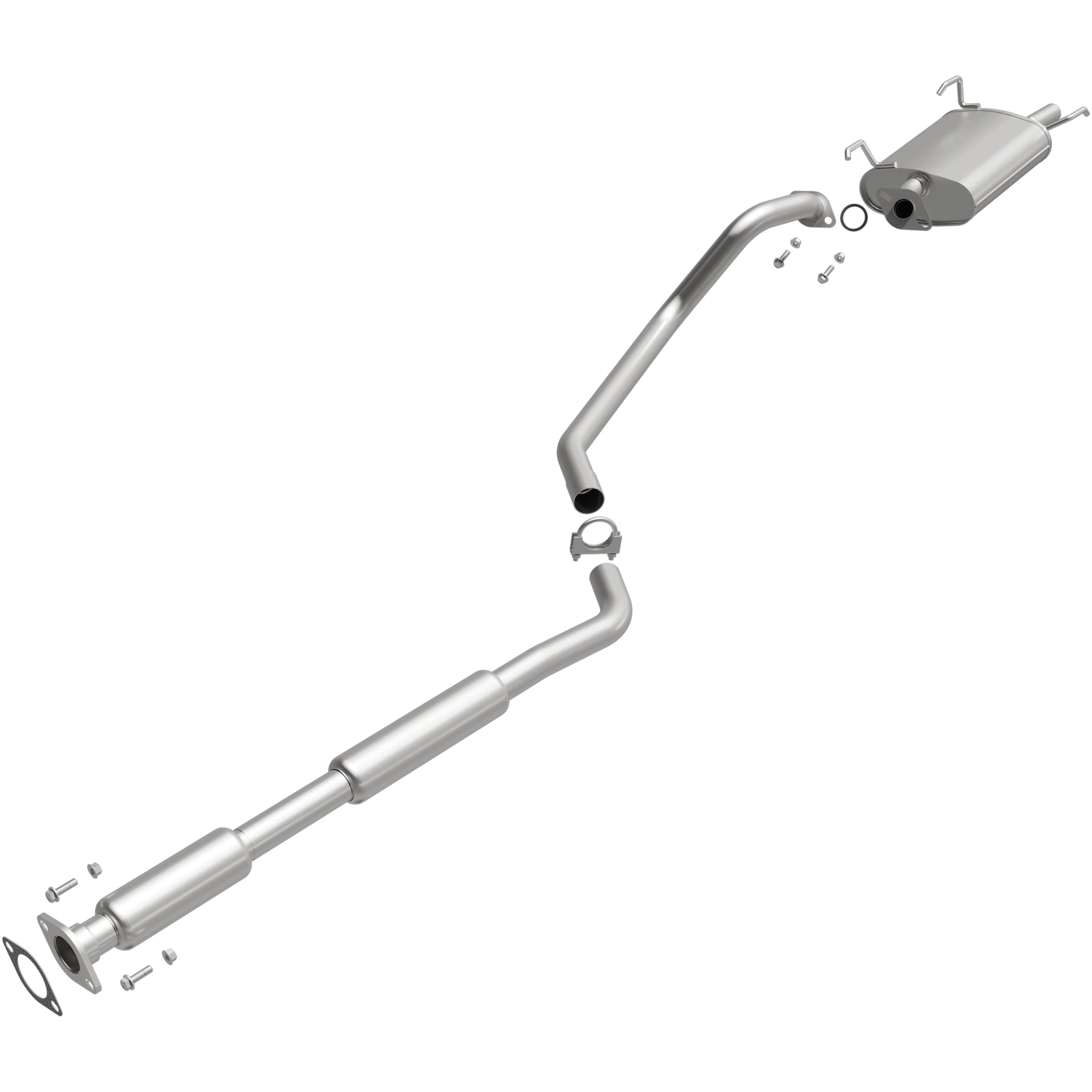 BRExhaust 2000-2001 Nissan Sentra 1.8L Direct-Fit Exhaust System Kit 106-0084 - Image 4