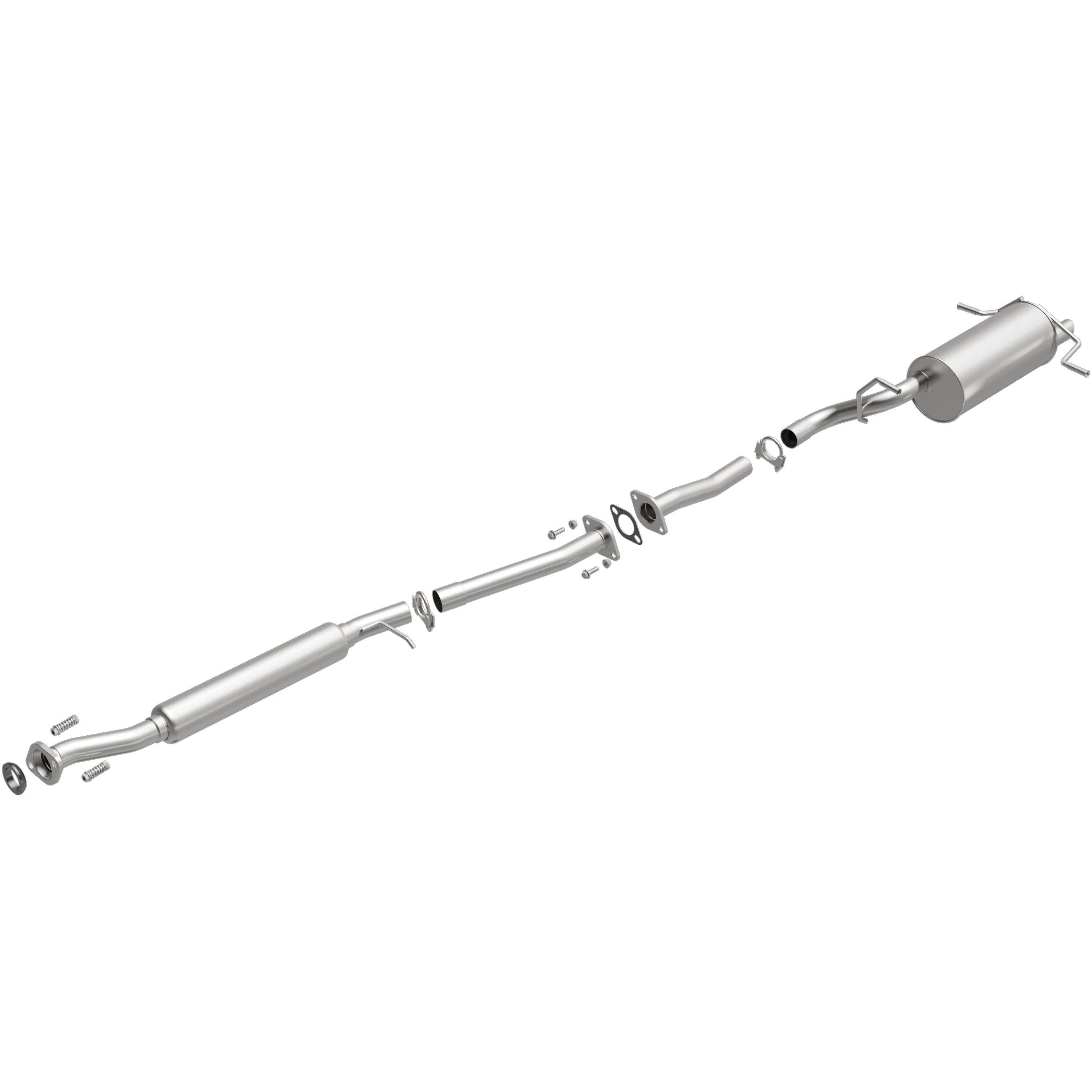 BRExhaust 2006-2008 Subaru Forester 2.5L Direct-Fit Exhaust System Kit 106-0094 - Image 2
