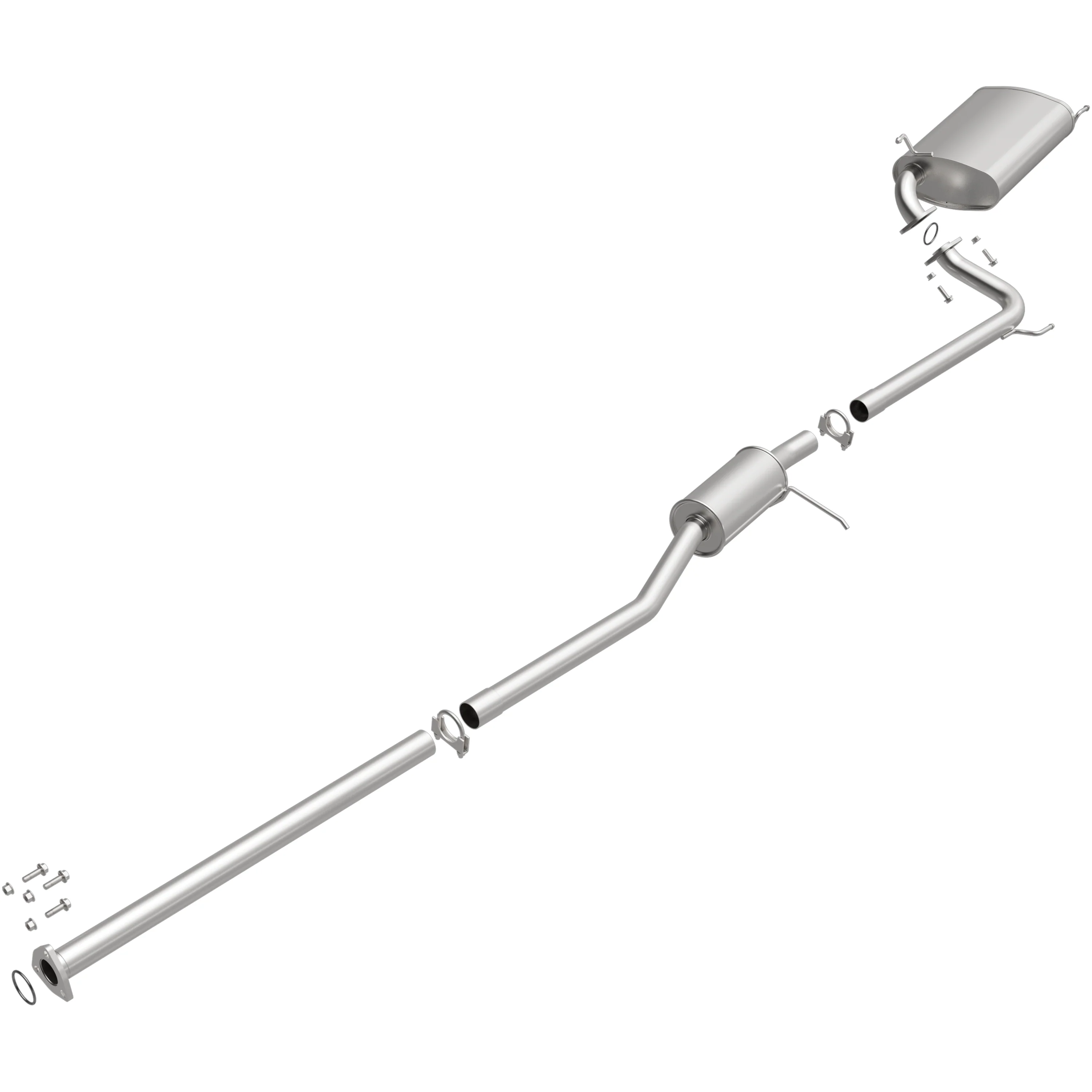 BRExhaust 1998-2002 Honda Accord 2.3L Direct-Fit Exhaust System Kit 106-0096 - Image 2