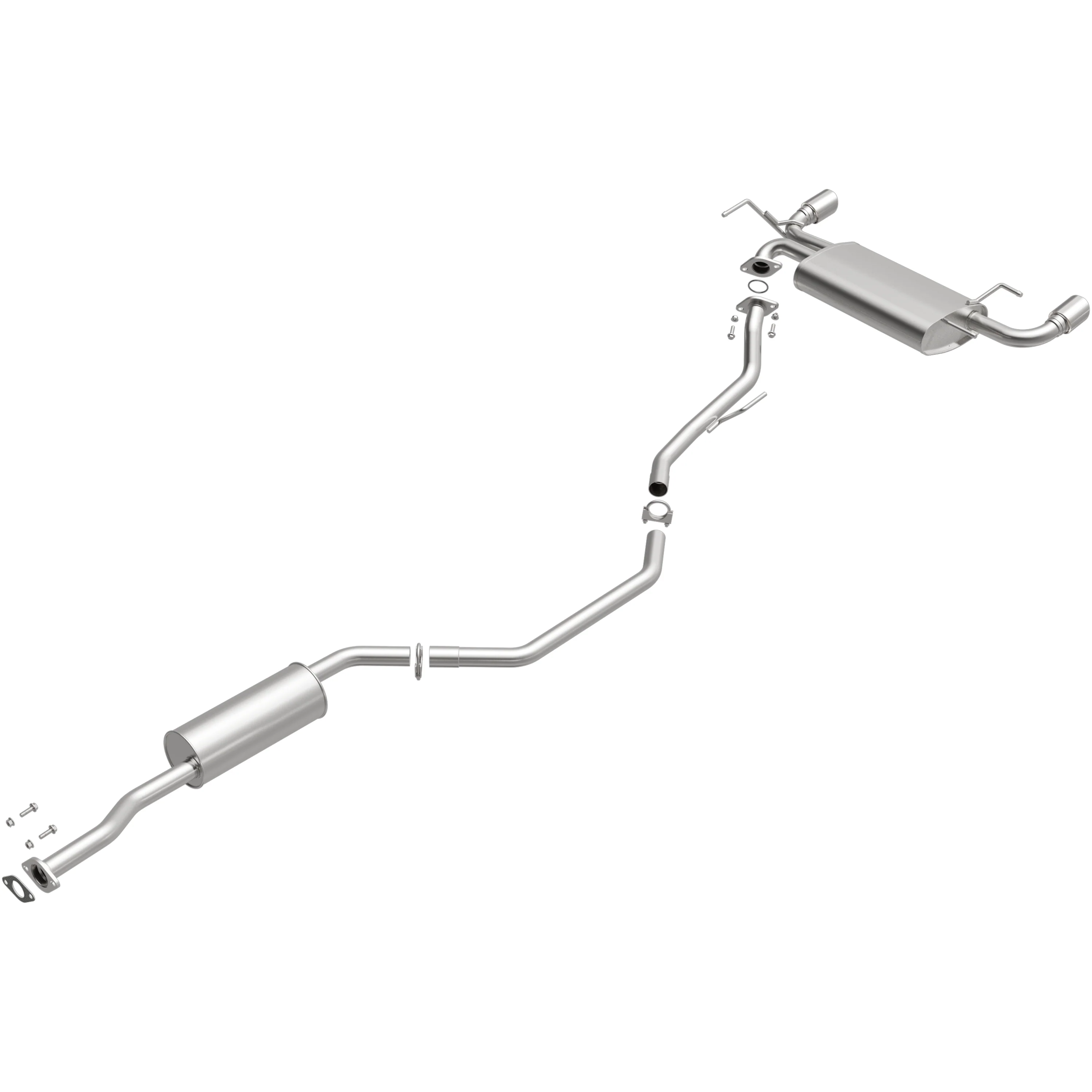 BRExhaust 2003-2007 Nissan Murano 3.5L Direct-Fit Exhaust System Kit 106-0098 - Image 4