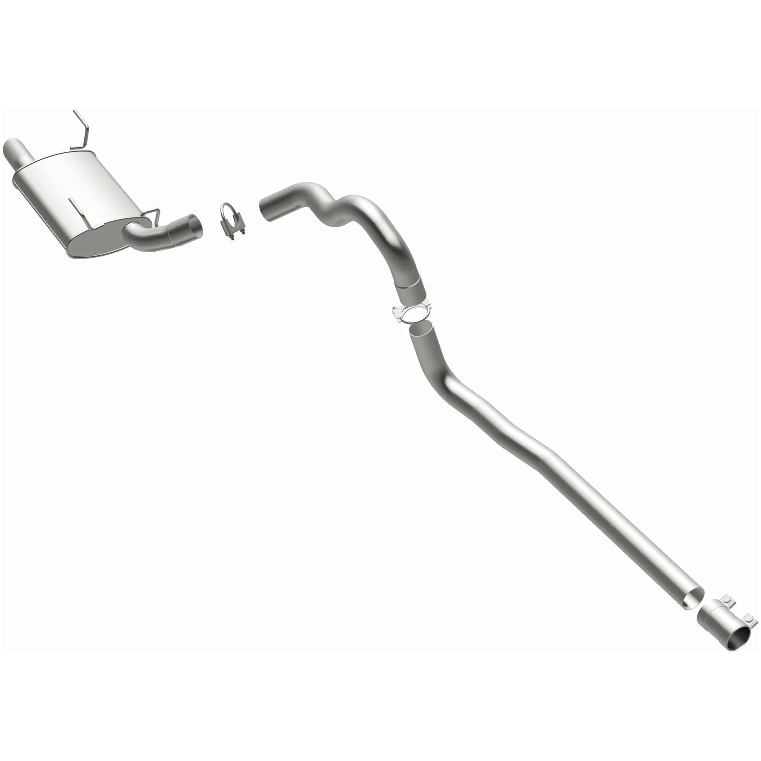 BRExhaust 2005-2009 Ford Mustang 4.0L Direct-Fit Exhaust System Kit 106-0122 - Image 2
