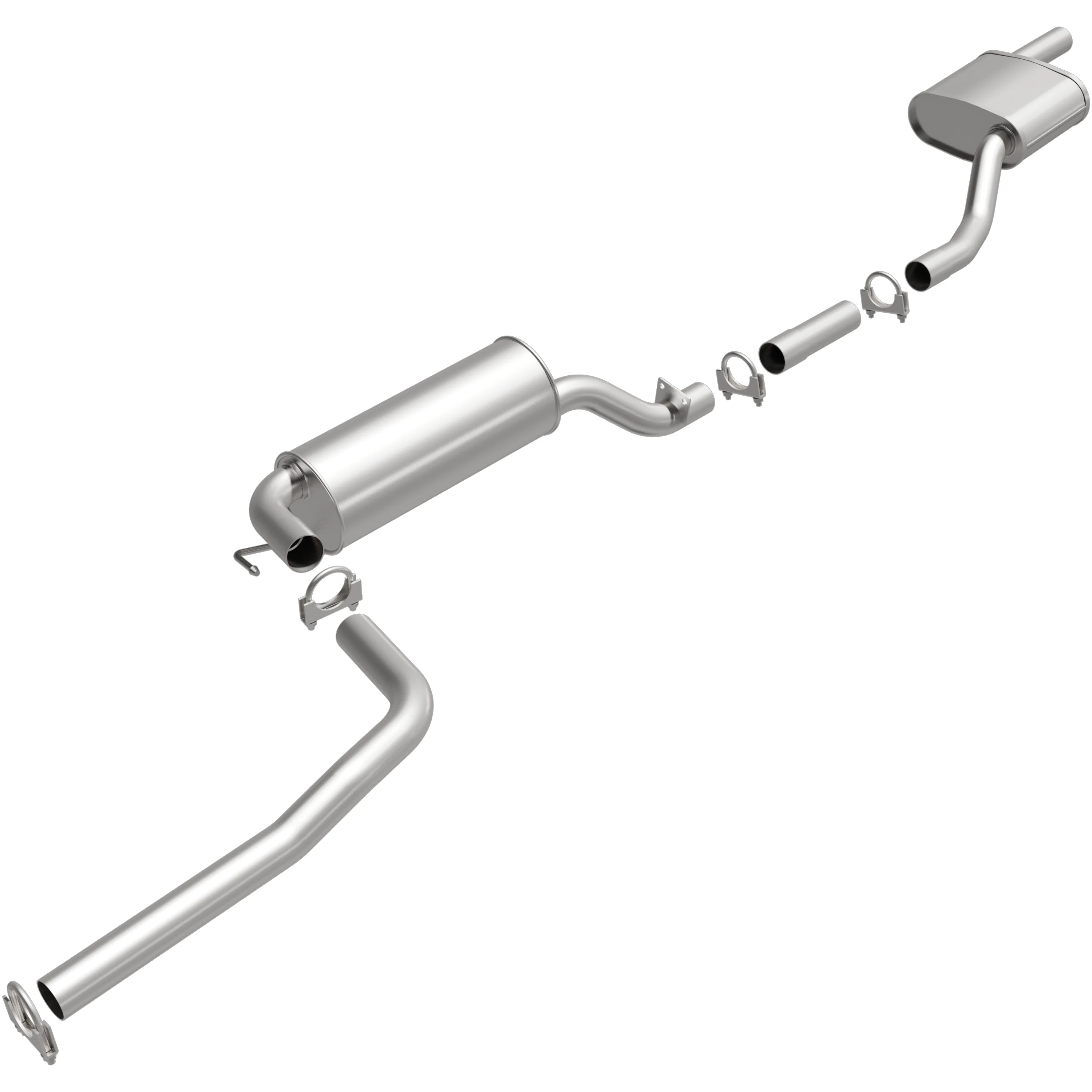 BRExhaust 2003-2007 Ford Focus 2.3L | 2005-2007 Ford Focus 2.0L Direct-Fit Exhaust System Kit 106-0127 - Image 2