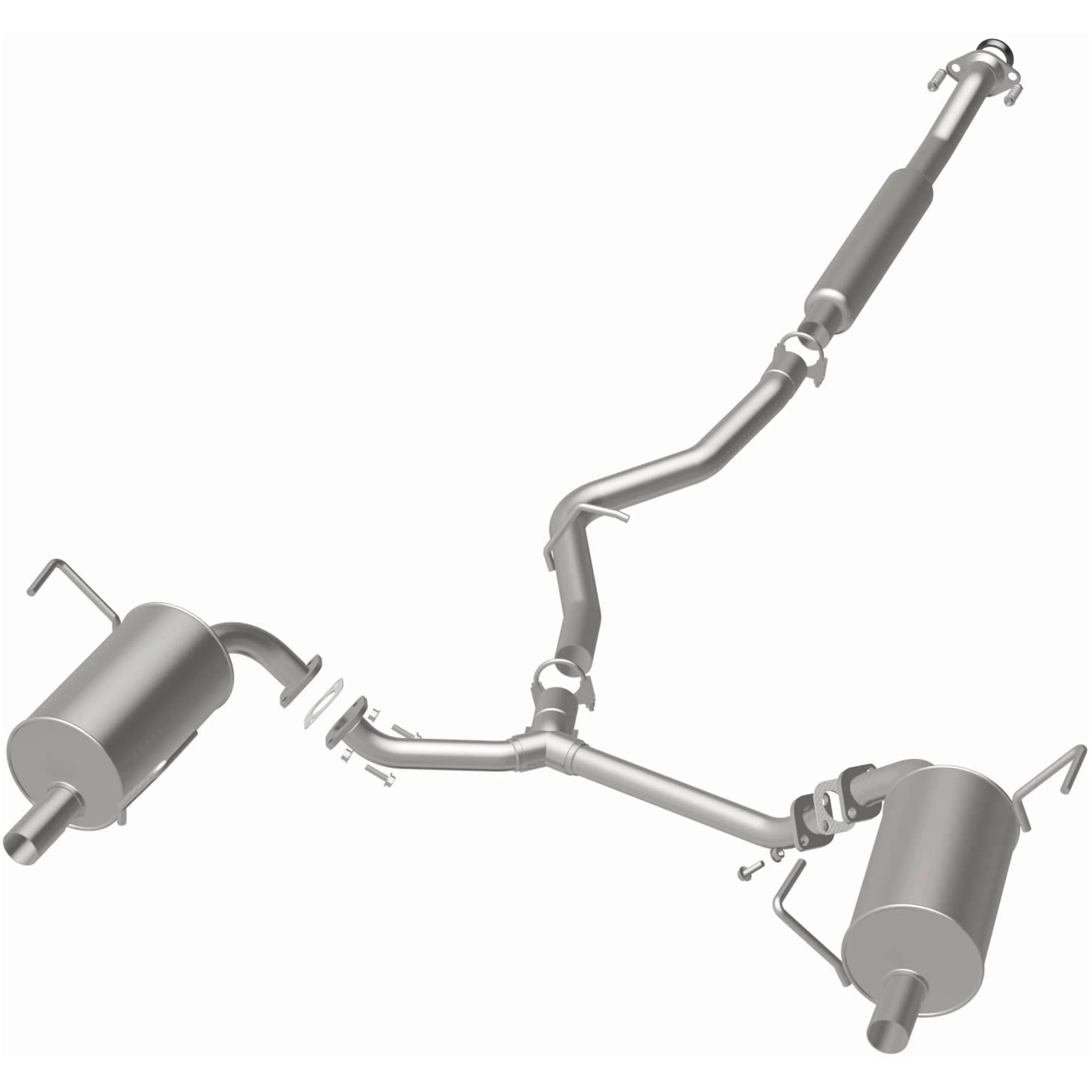 BRExhaust 2009-2013 Subaru Forester 2.5L | 2008-2011 Subaru Impreza 2.5i 2.5L Direct-Fit Exhaust System Kit 106-0133 - Image 3