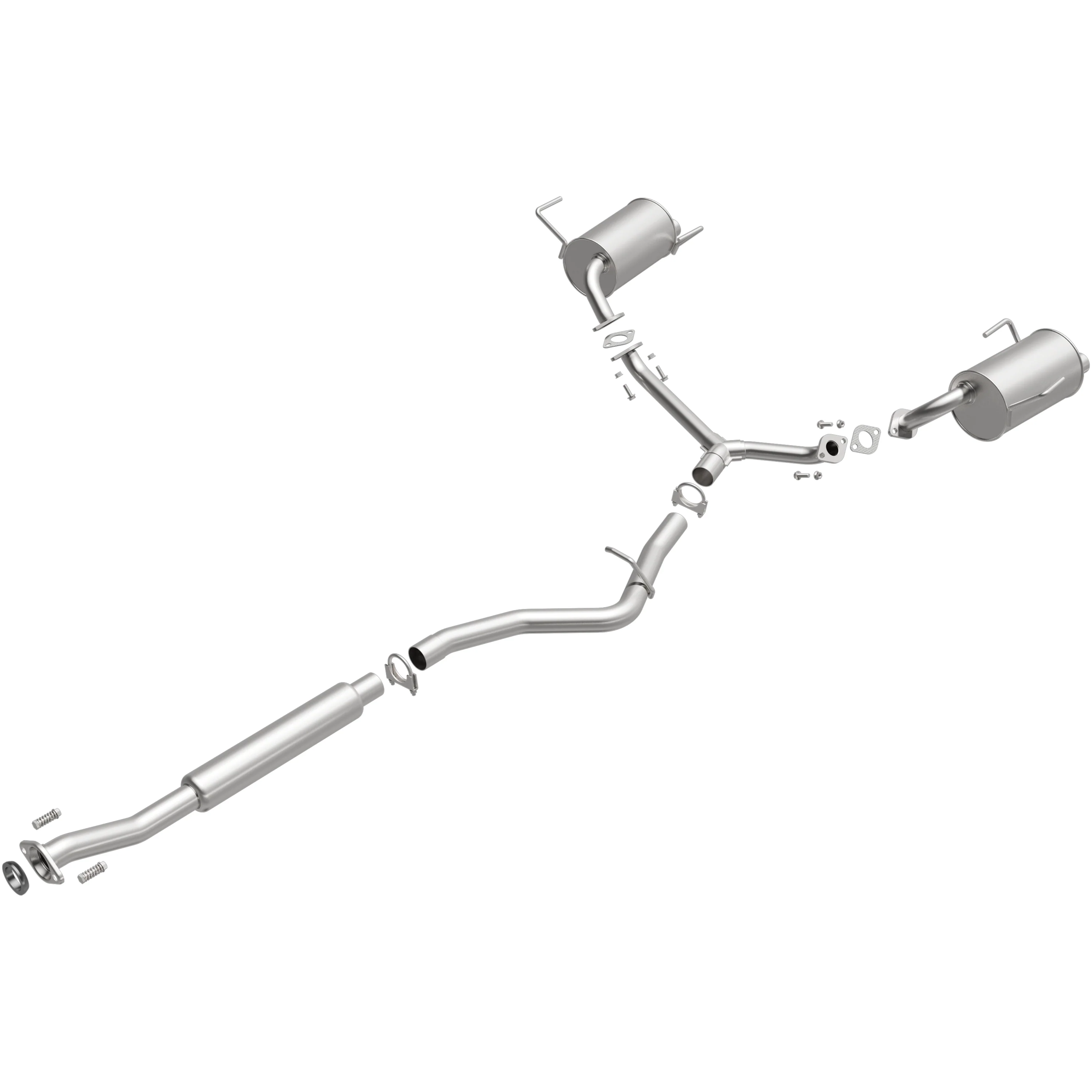 BRExhaust 2009-2013 Subaru Forester 2.5L | 2008-2011 Subaru Impreza 2.5i 2.5L Direct-Fit Exhaust System Kit 106-0133 - Image 4