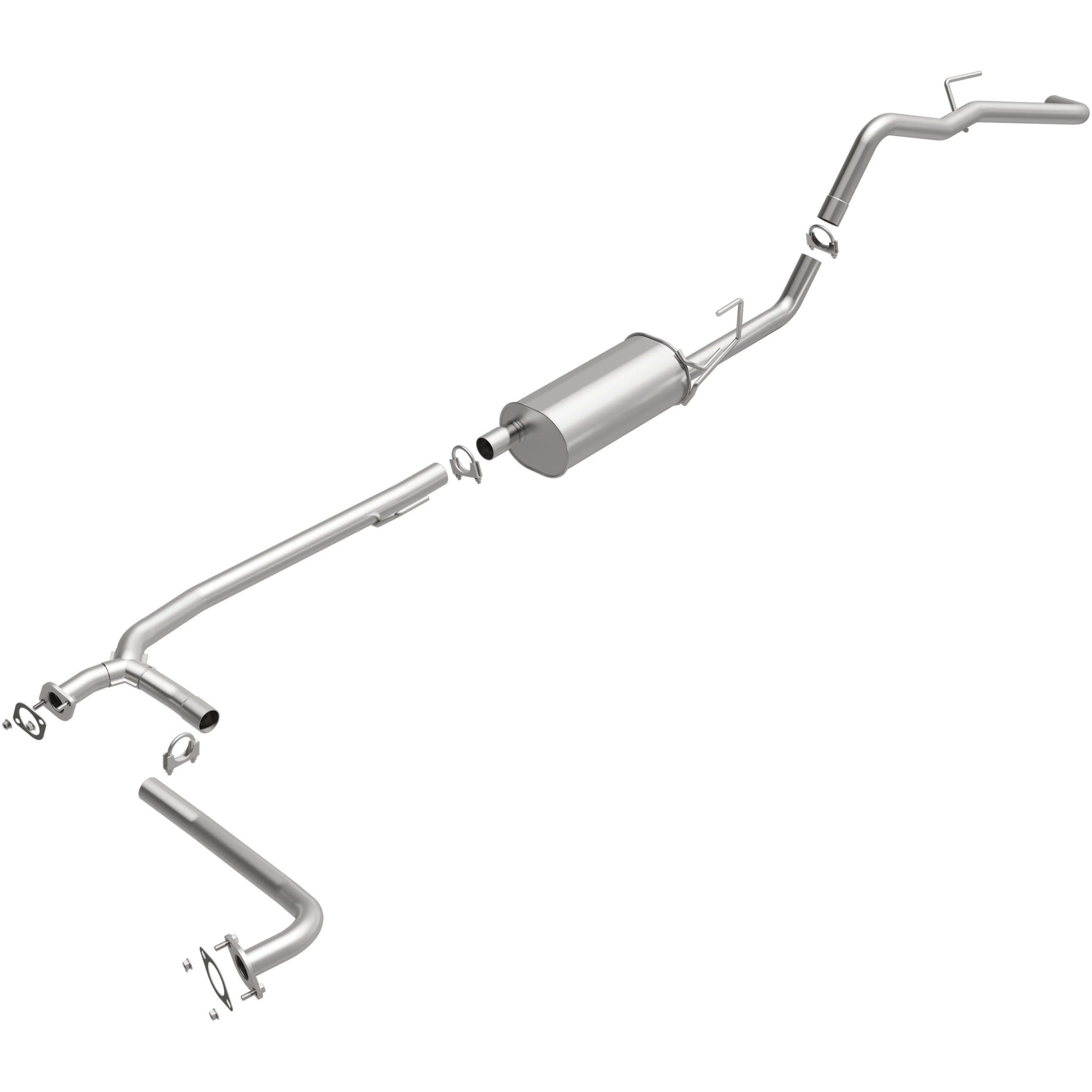BRExhaust 2009-2012 Suzuki Equator 4.0L | 2007-2018 Nissan Frontier 4.0L Direct-Fit Exhaust System Kit 106-0144 - Image 4