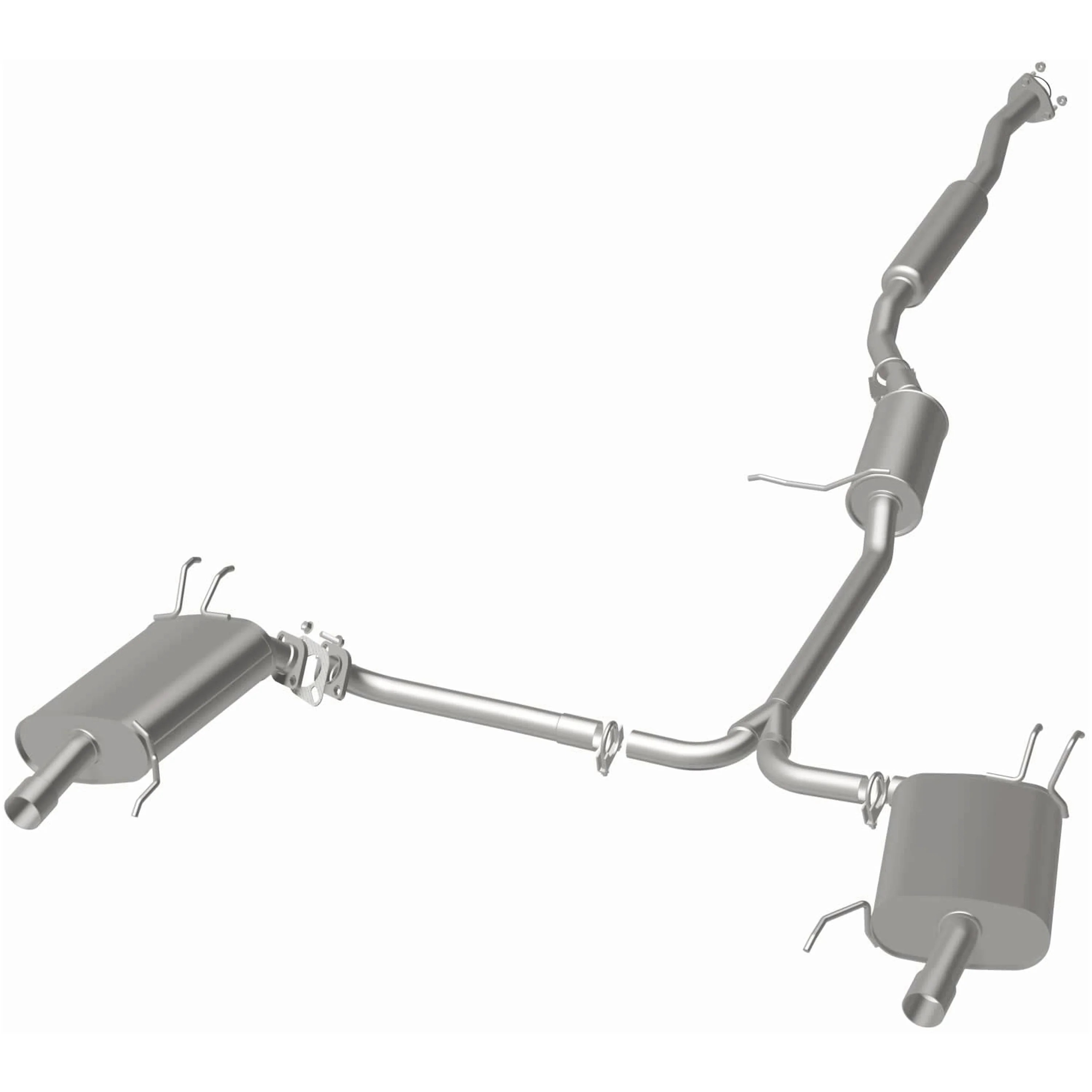 BRExhaust 2004-2008 Acura TSX 2.4L Direct-Fit Exhaust System Kit 106-0148 - Image 3