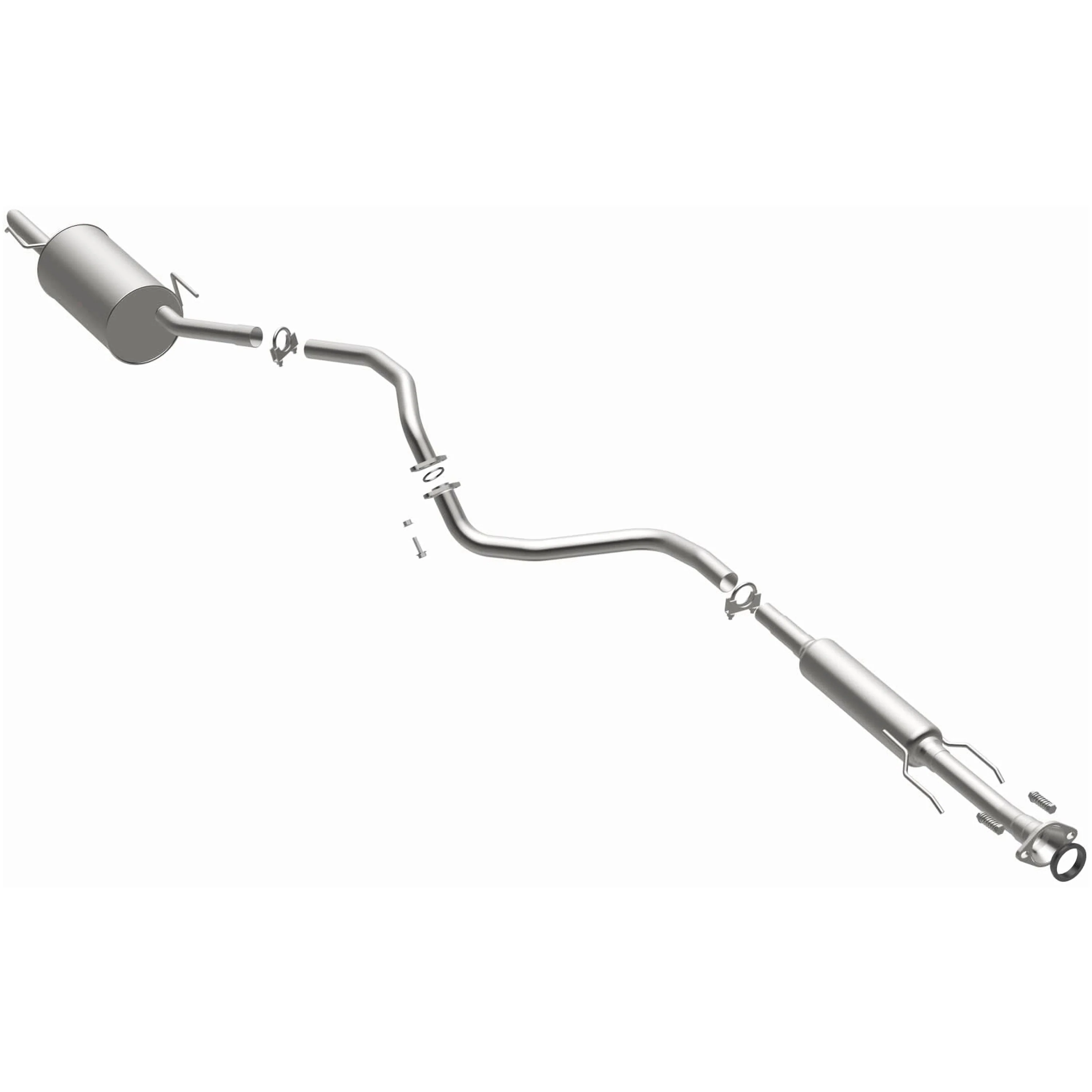 BRExhaust 2012-2017 Nissan Versa 1.6L Direct-Fit Exhaust System Kit 106-0157 - Image 2