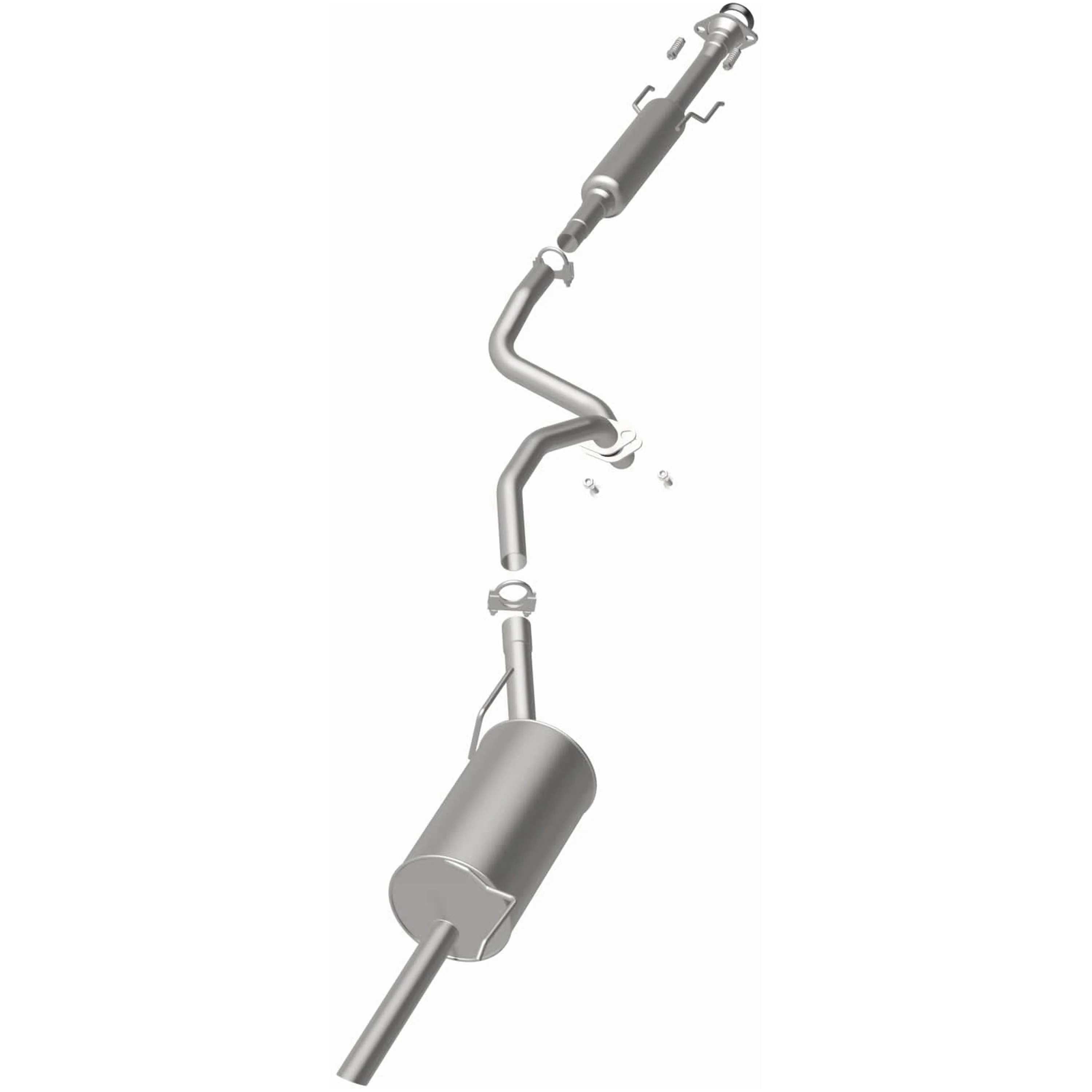 BRExhaust 2012-2017 Nissan Versa 1.6L Direct-Fit Exhaust System Kit 106-0157 - Image 3
