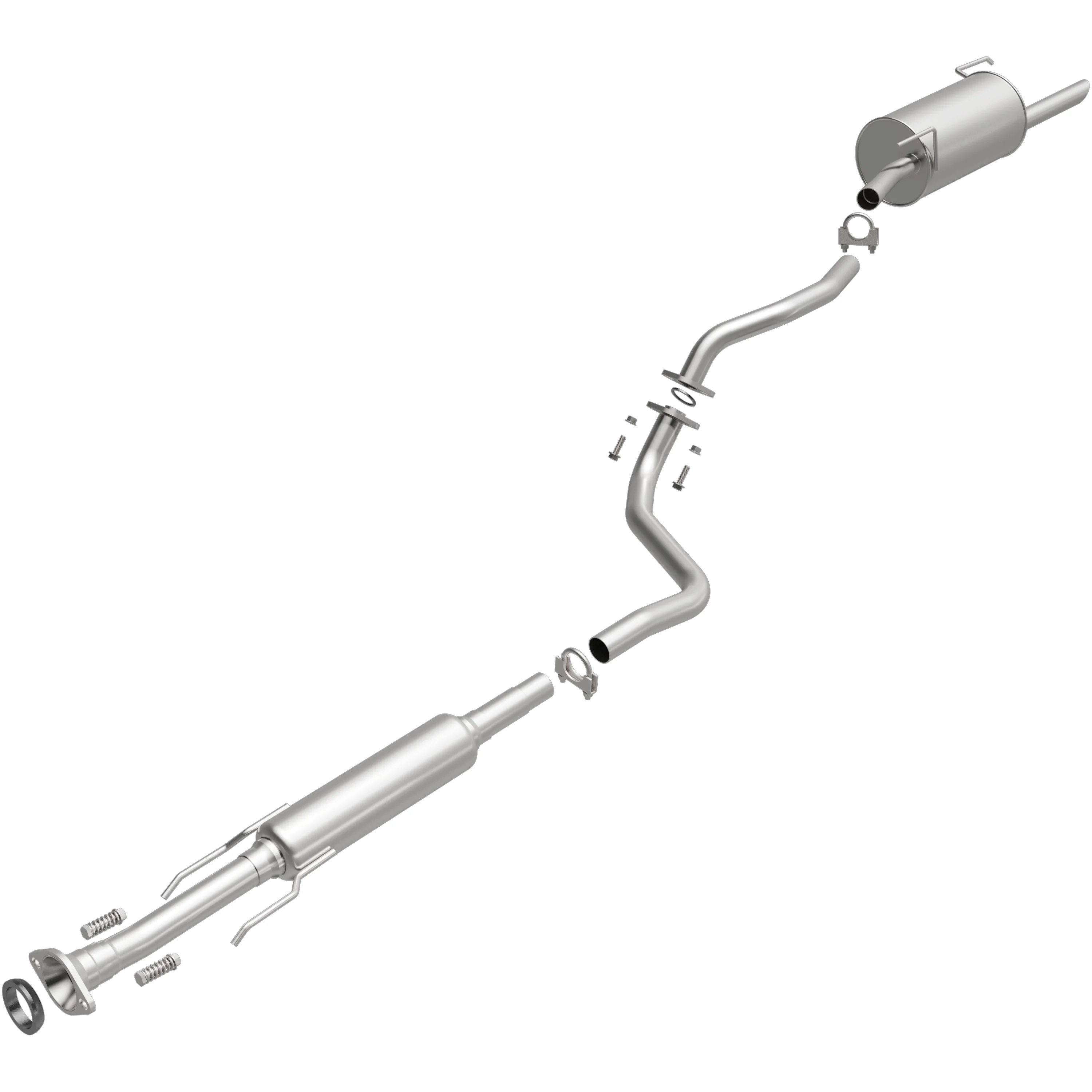 BRExhaust 2012-2017 Nissan Versa 1.6L Direct-Fit Exhaust System Kit 106-0157 - Image 4