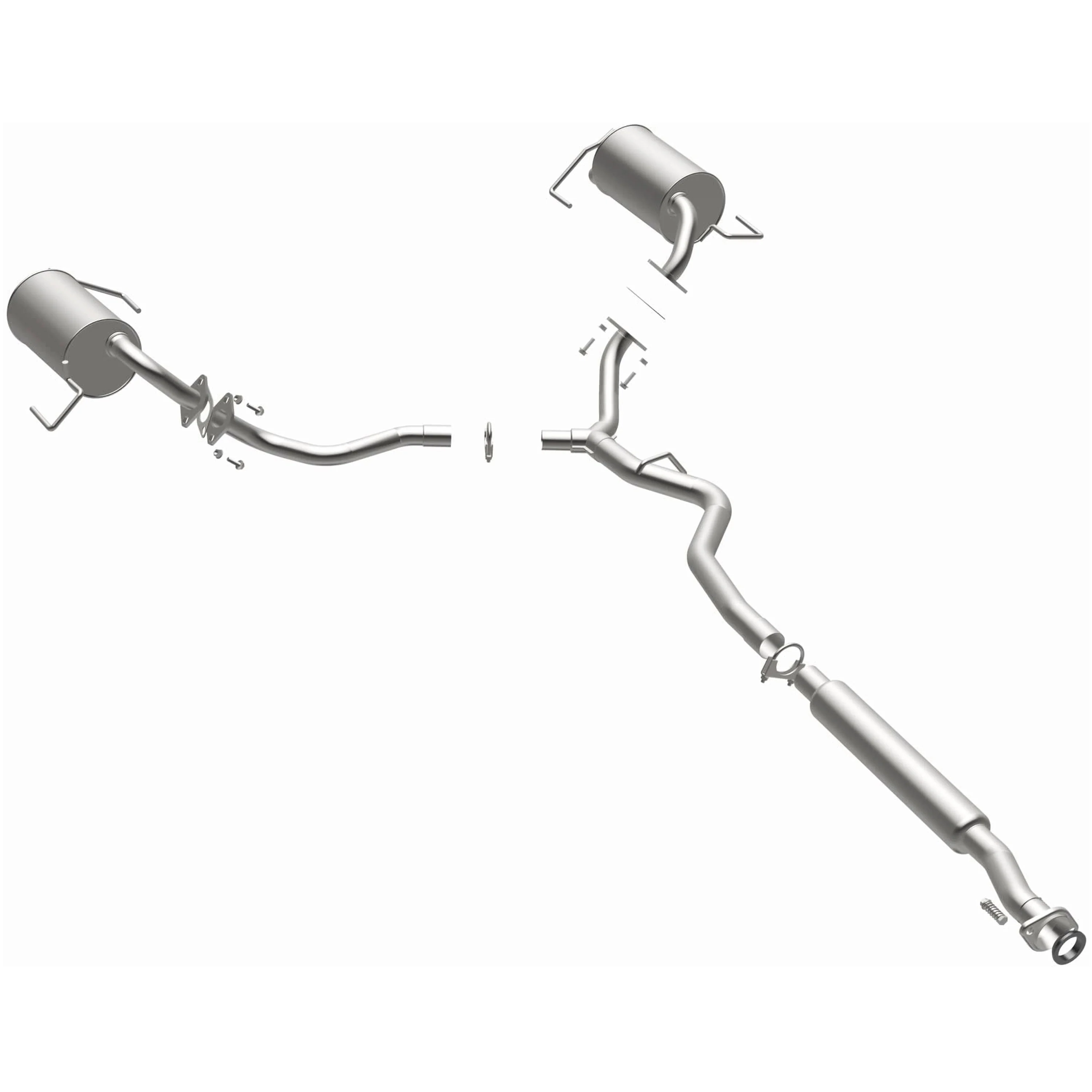 BRExhaust 2005-2007 Subaru Outback 3.0L Direct-Fit Exhaust System Kit 106-0163 - Image 2