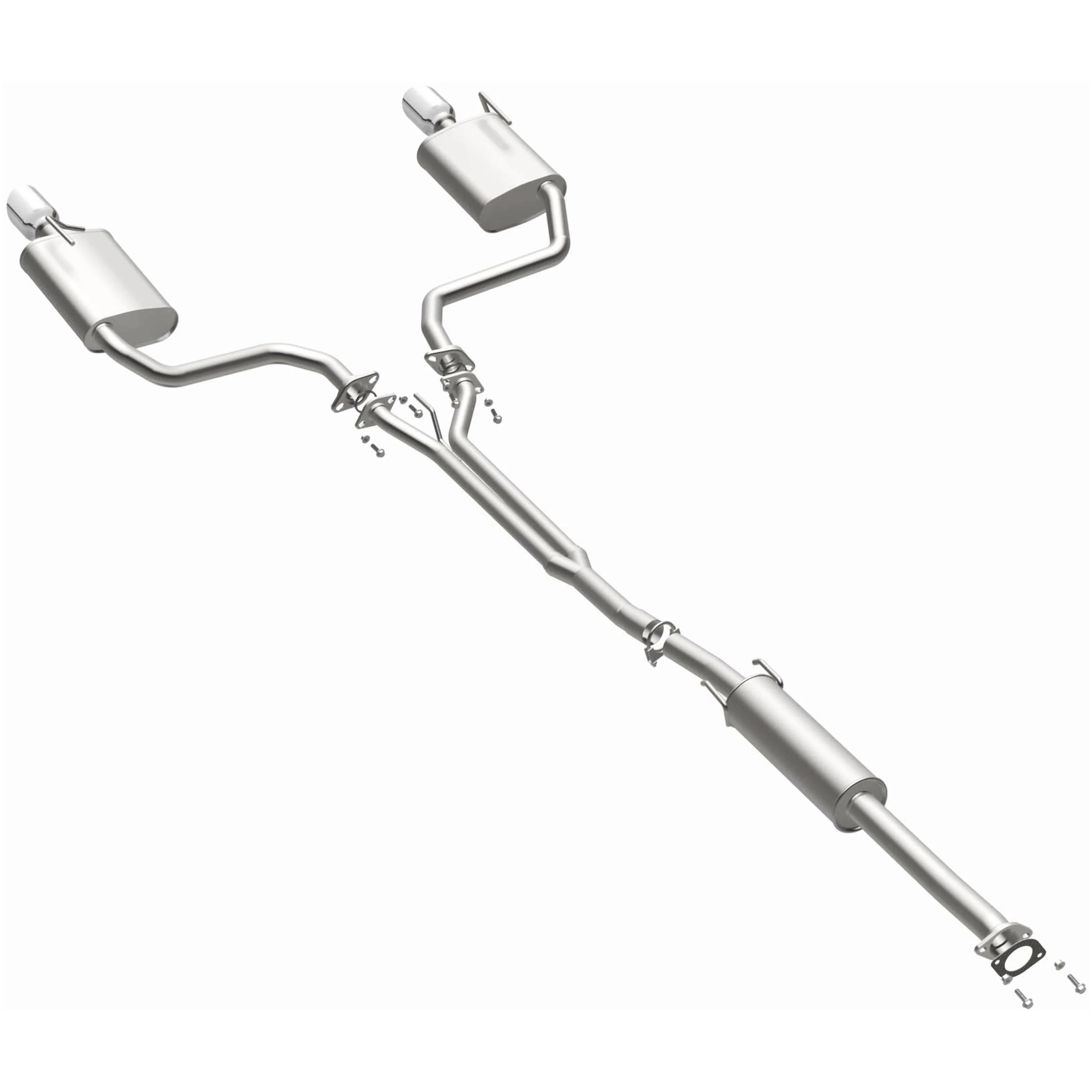 BRExhaust 2009-2017 Nissan Maxima 3.5L Direct-Fit Exhaust System Kit 106-0167 - Image 2