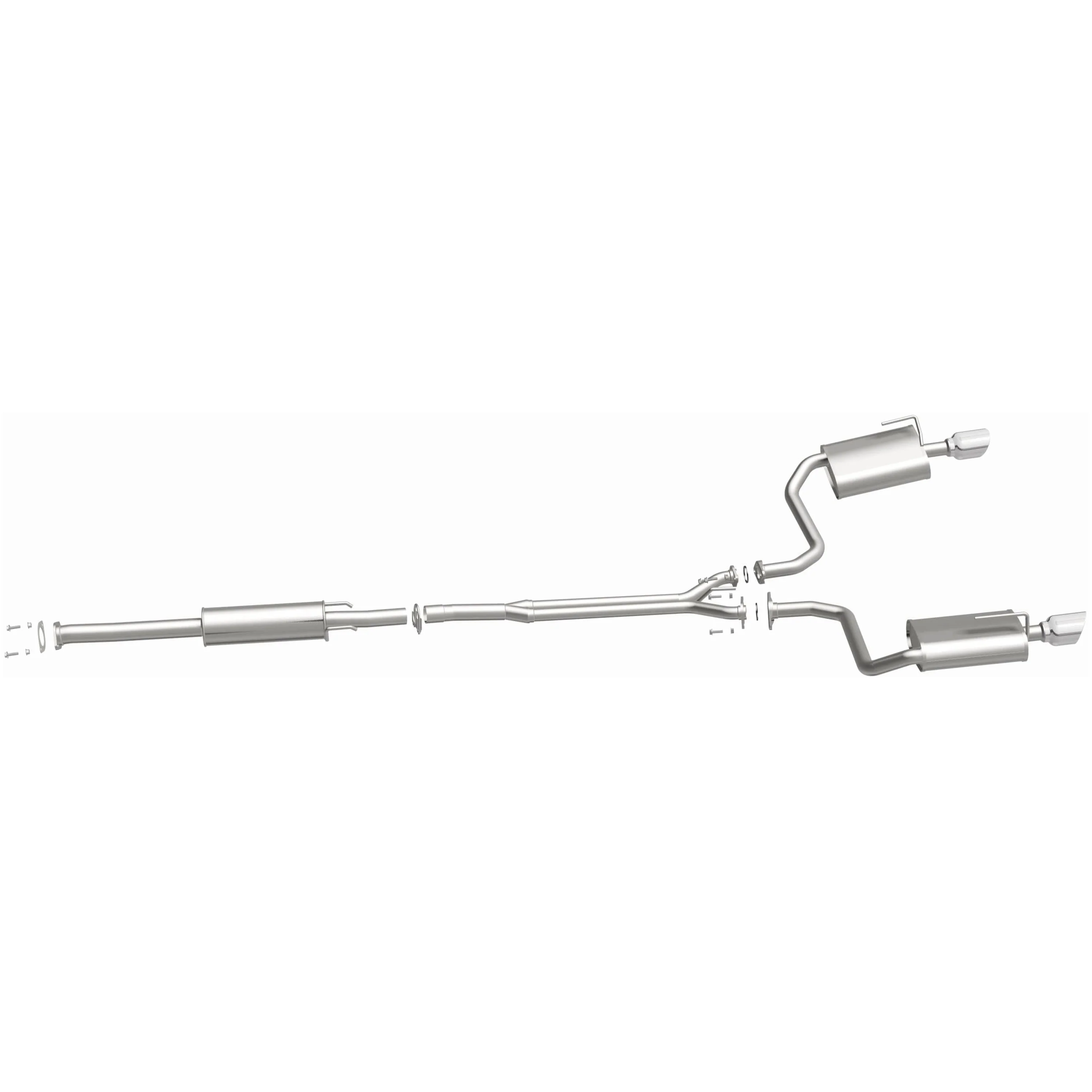 BRExhaust 2009-2017 Nissan Maxima 3.5L Direct-Fit Exhaust System Kit 106-0167 - Image 5