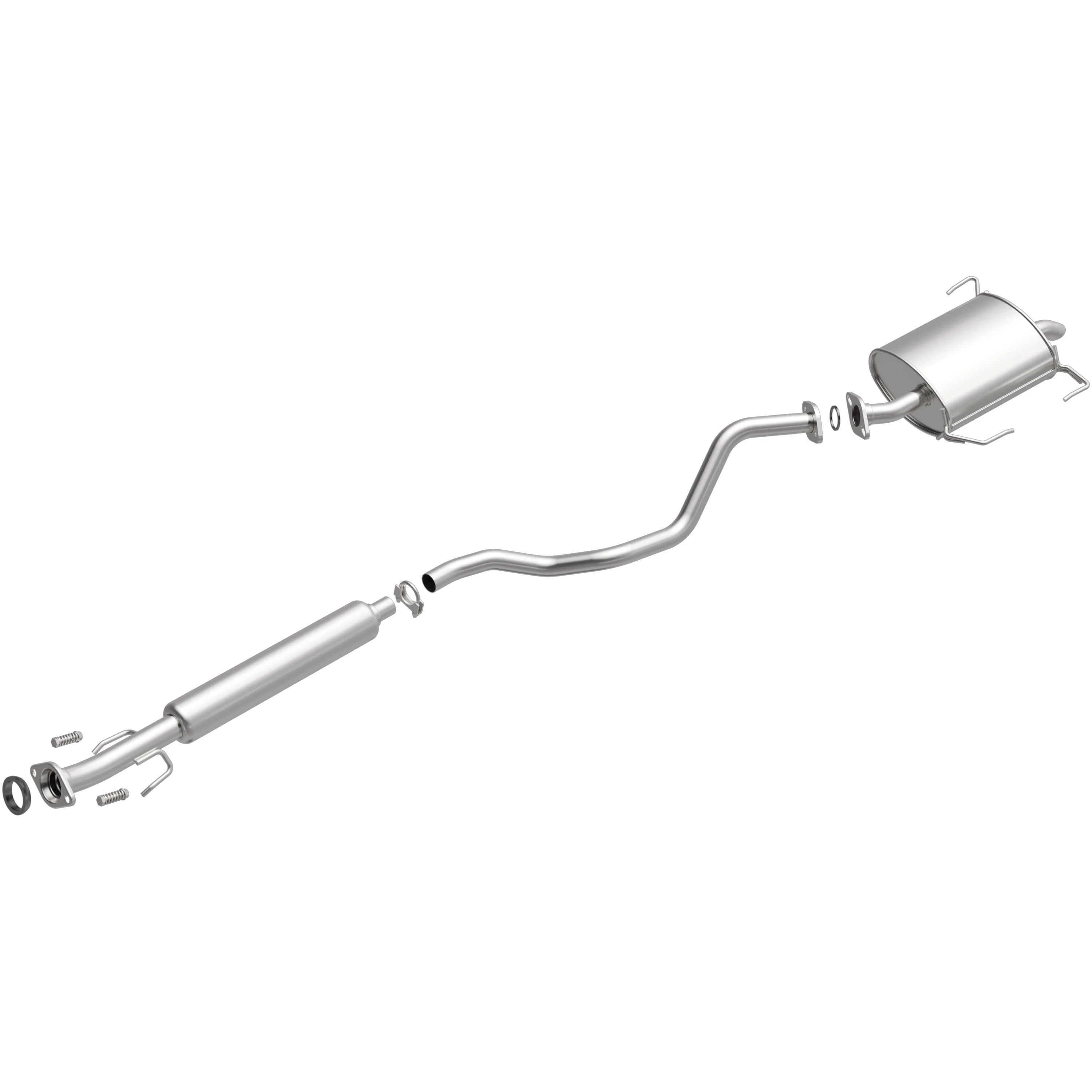 BRExhaust 2009-2014 Nissan Cube 1.8L Direct-Fit Exhaust System Kit 106-0168 - Image 2