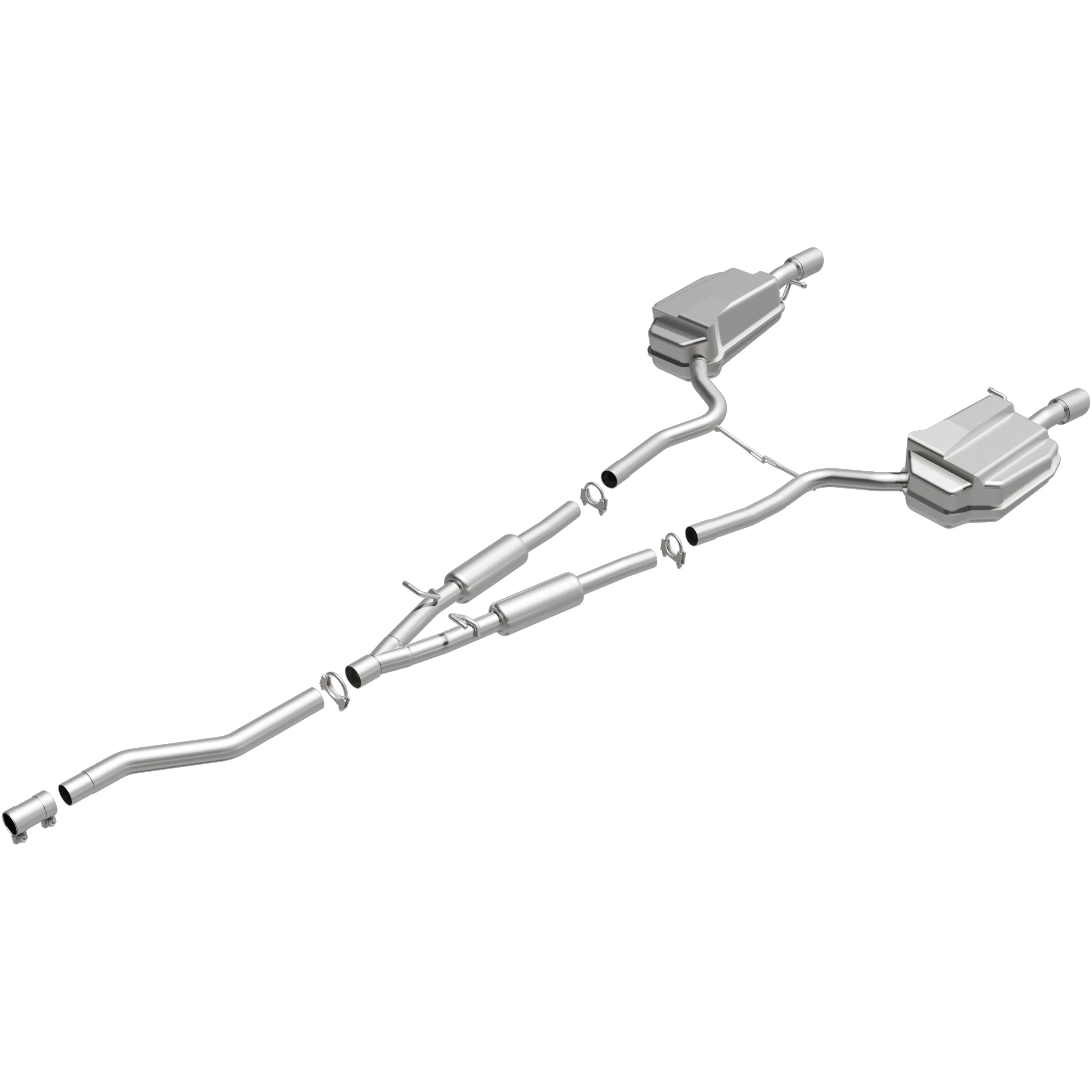 BRExhaust 2005-2008 Audi A4 Quattro 2.0L Direct-Fit Exhaust System Kit 106-0169 - Image 4