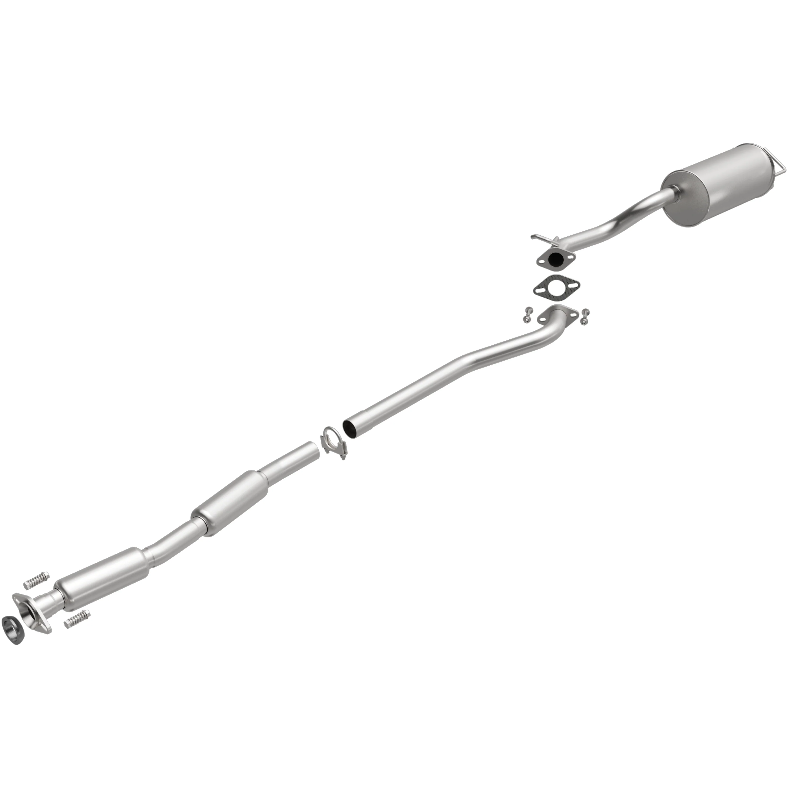 BRExhaust 2000-2004 Subaru Legacy 2.5L | 2000-2004 Subaru Outback 2.5L Direct-Fit Exhaust System Kit 106-0174 - Image 2
