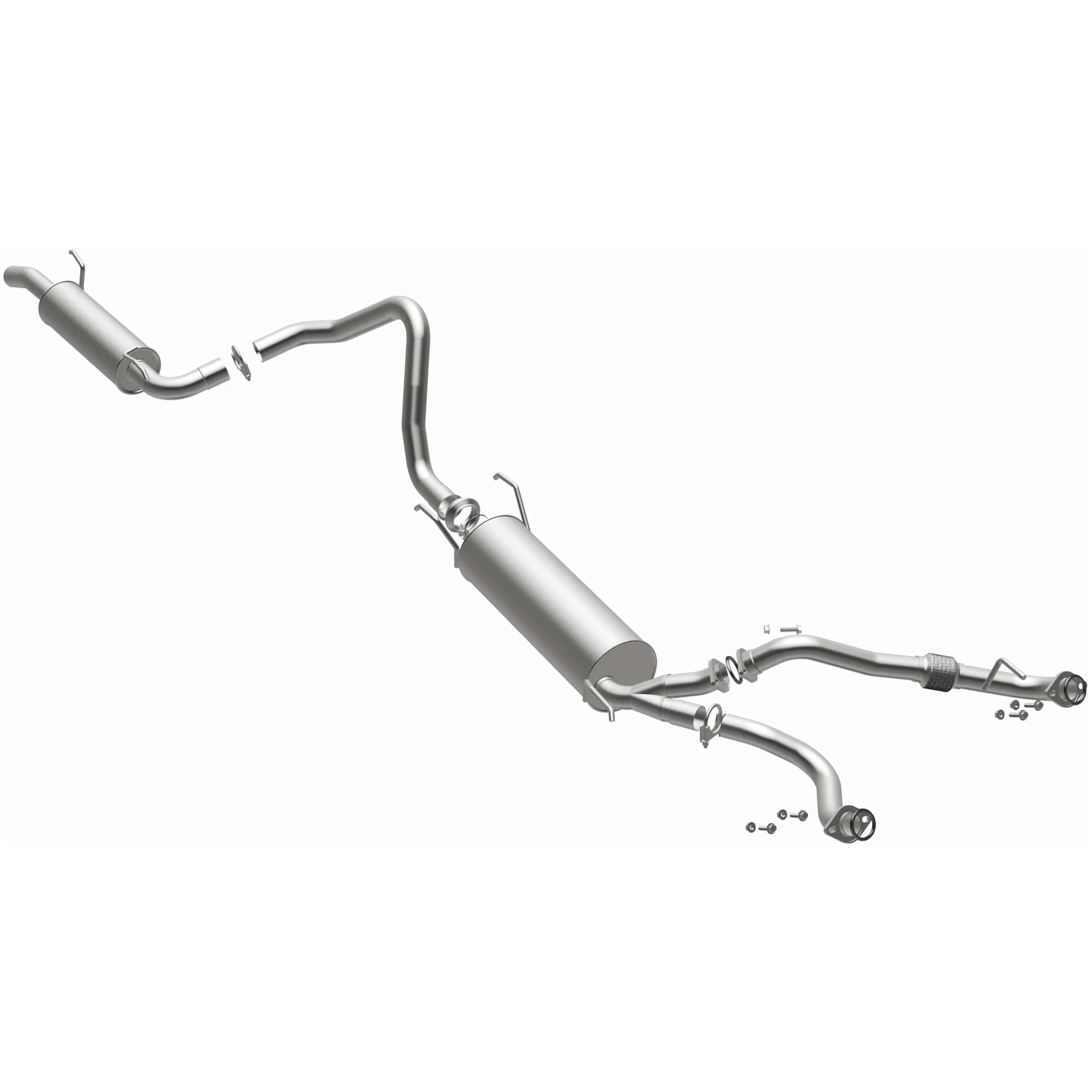BRExhaust 1998-2006 Lexus LX470 4.7L | 1998-2006 Toyota Land Cruiser 4.7L Direct-Fit Exhaust System Kit 106-0176 - Image 2