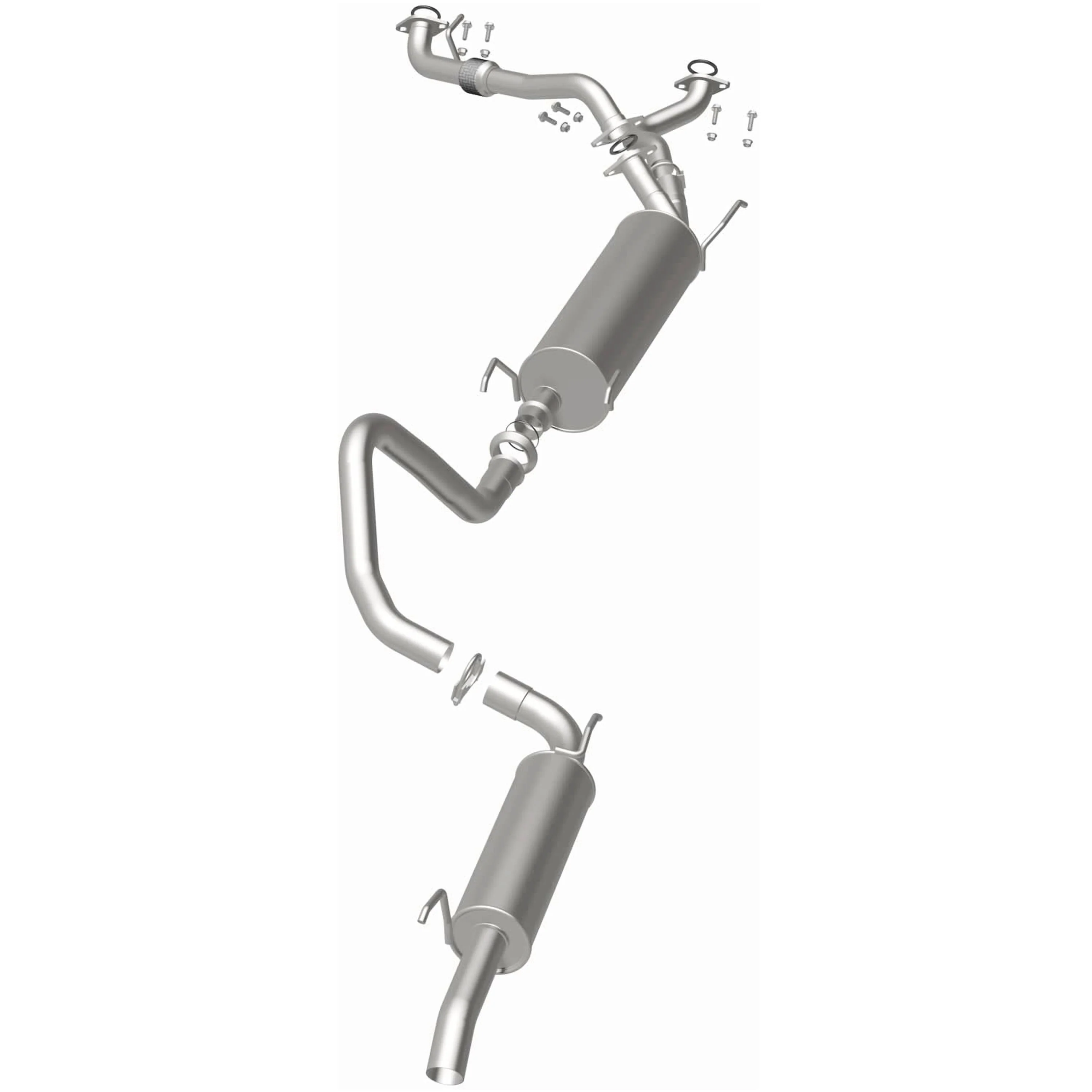 BRExhaust 1998-2006 Lexus LX470 4.7L | 1998-2006 Toyota Land Cruiser 4.7L Direct-Fit Exhaust System Kit 106-0176 - Image 3