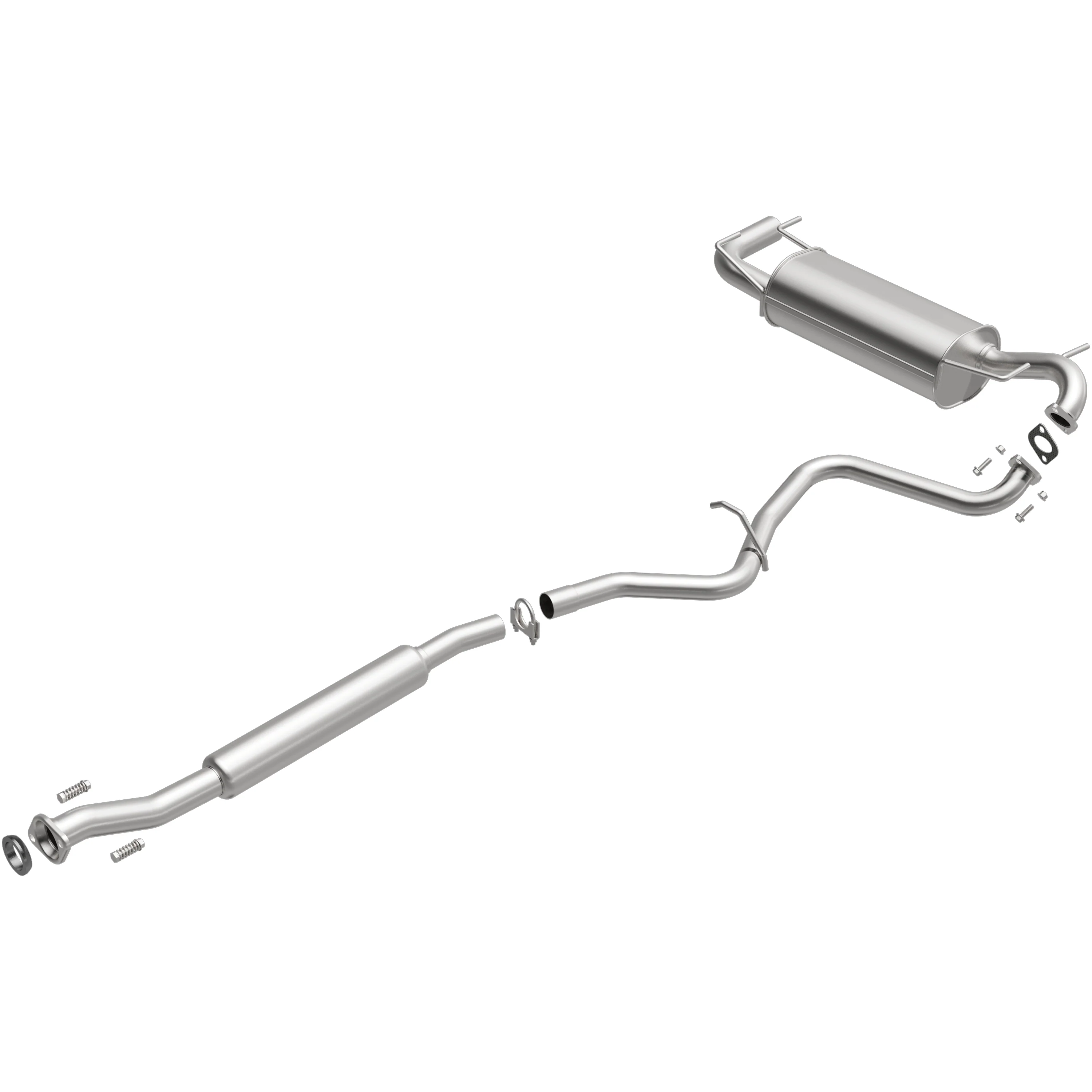 BRExhaust 2008-2011 Subaru Impreza 2.5L Direct-Fit Exhaust System Kit 106-0182 - Image 4