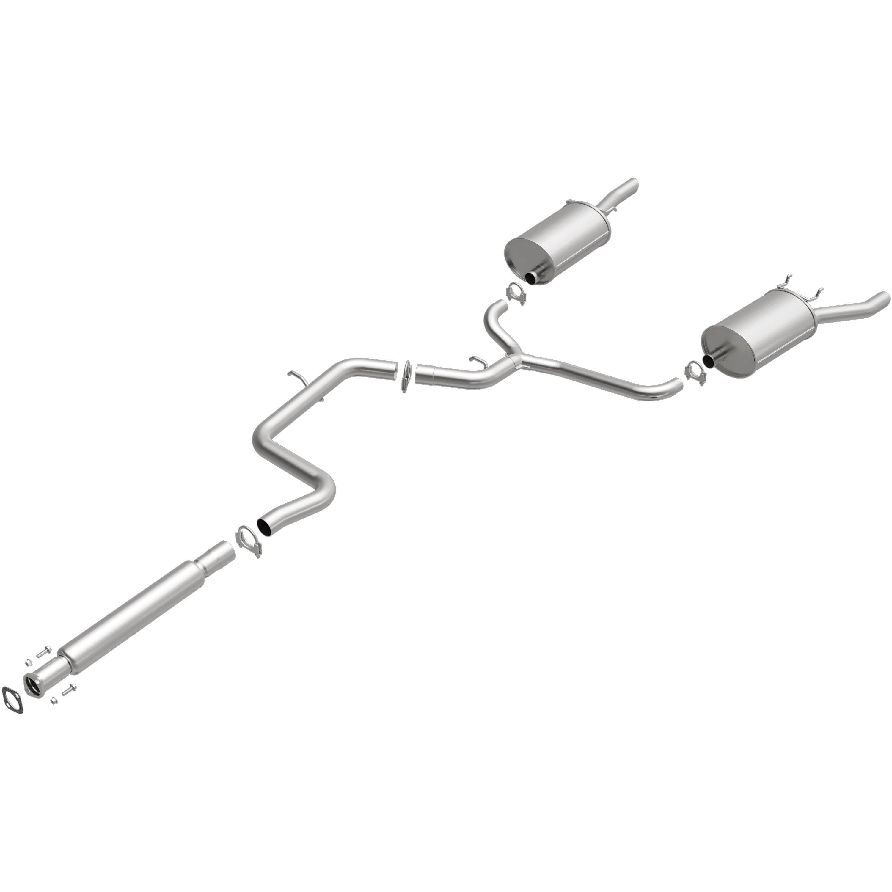 BRExhaust 2006-2011 Chevrolet Impala 3.9L | 2006-2009 Chevrolet Impala 5.3L Direct-Fit Exhaust System Kit 106-0206 - Image 2