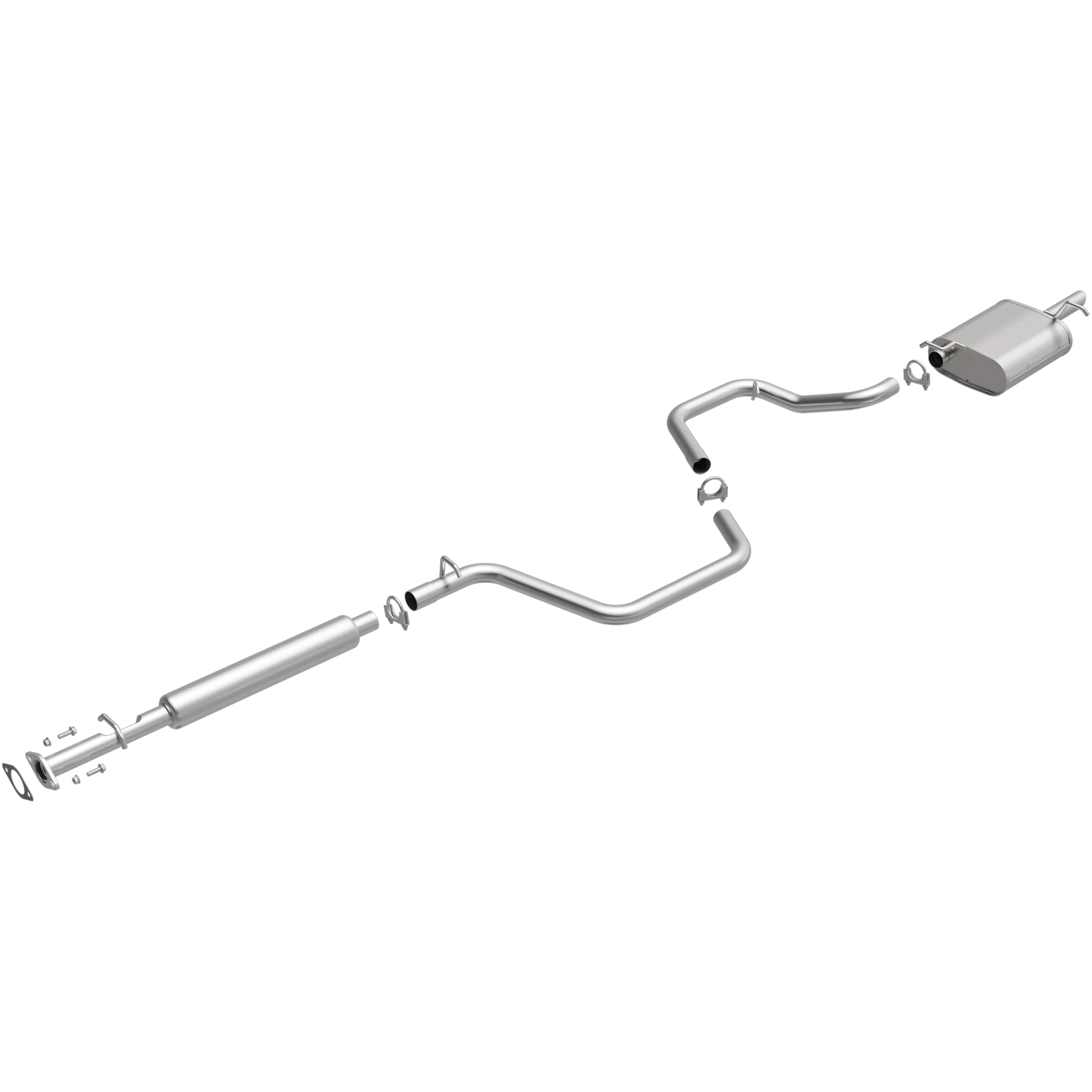 BRExhaust 2004-2006 Chevrolet Malibu 3.5L | 2004-2008 Chevrolet Malibu 2.2L Direct-Fit Exhaust System Kit 106-0210 - Image 2
