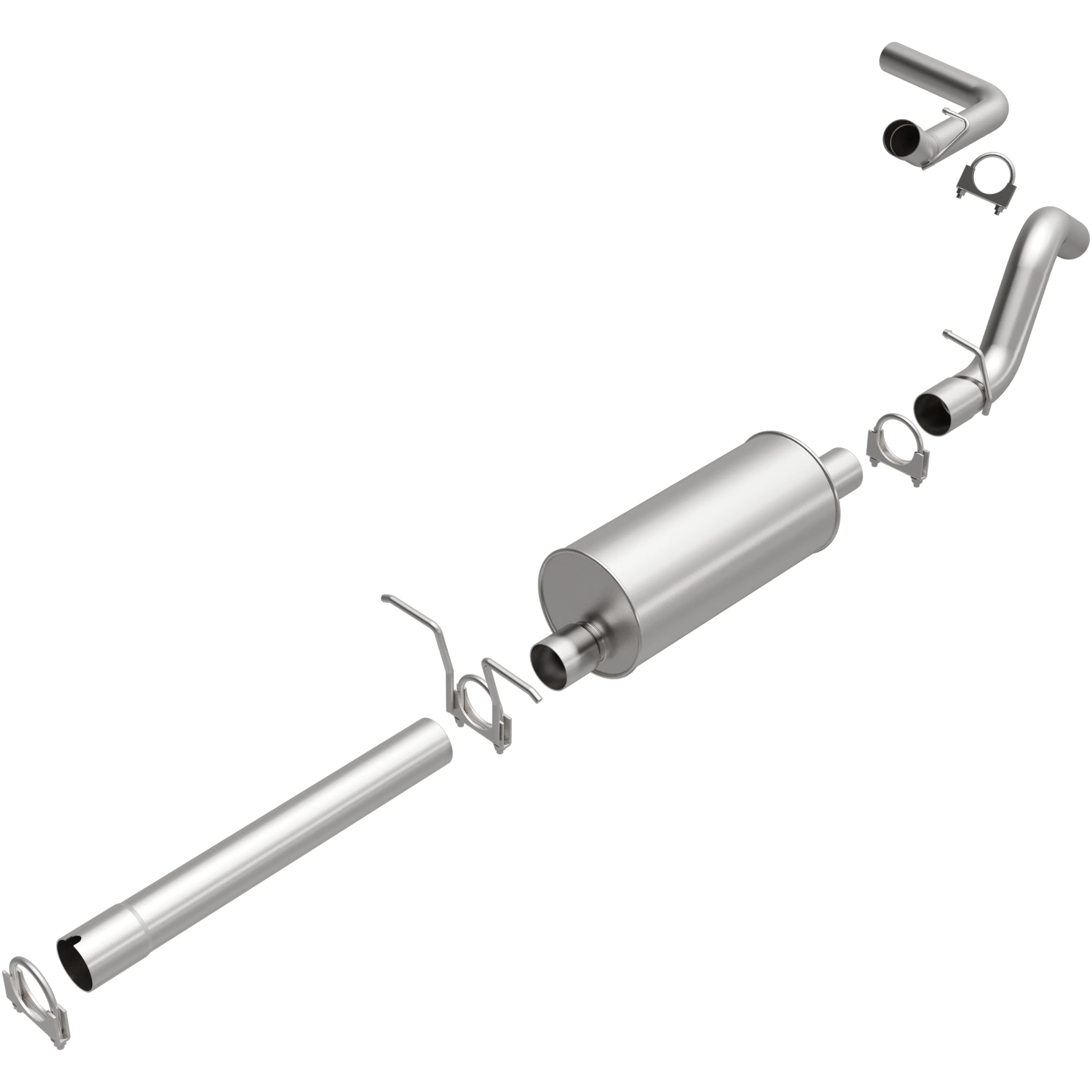 BRExhaust 1997-1999 Dodge Dakota 3.9L | 1997-1999 Dodge Dakota 5.2L Direct-Fit Exhaust System Kit 106-0212 - Image 2