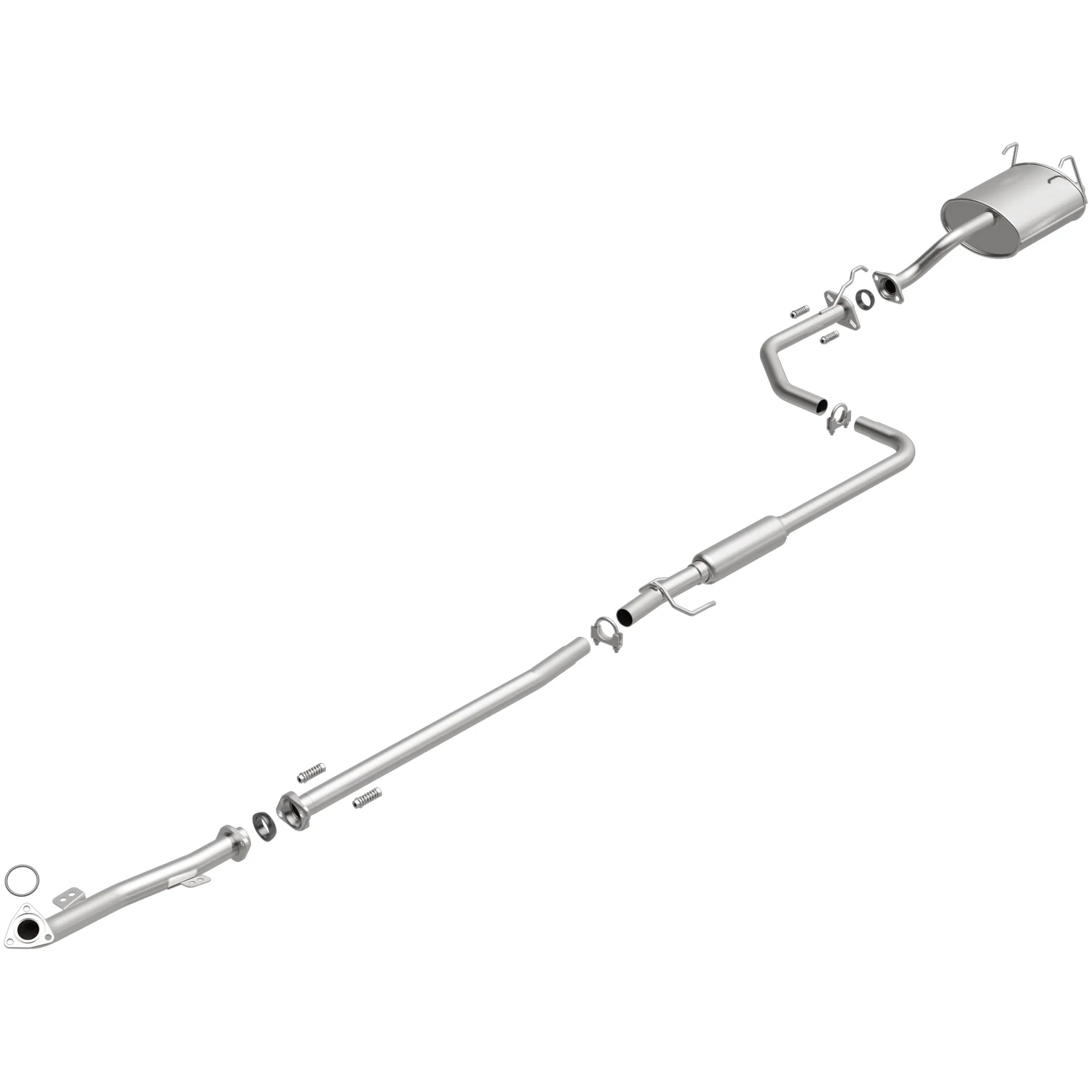 BRExhaust 1992-1995 Honda Civic CX 1.5L Direct-Fit Exhaust System Kit 106-0215 - Image 2