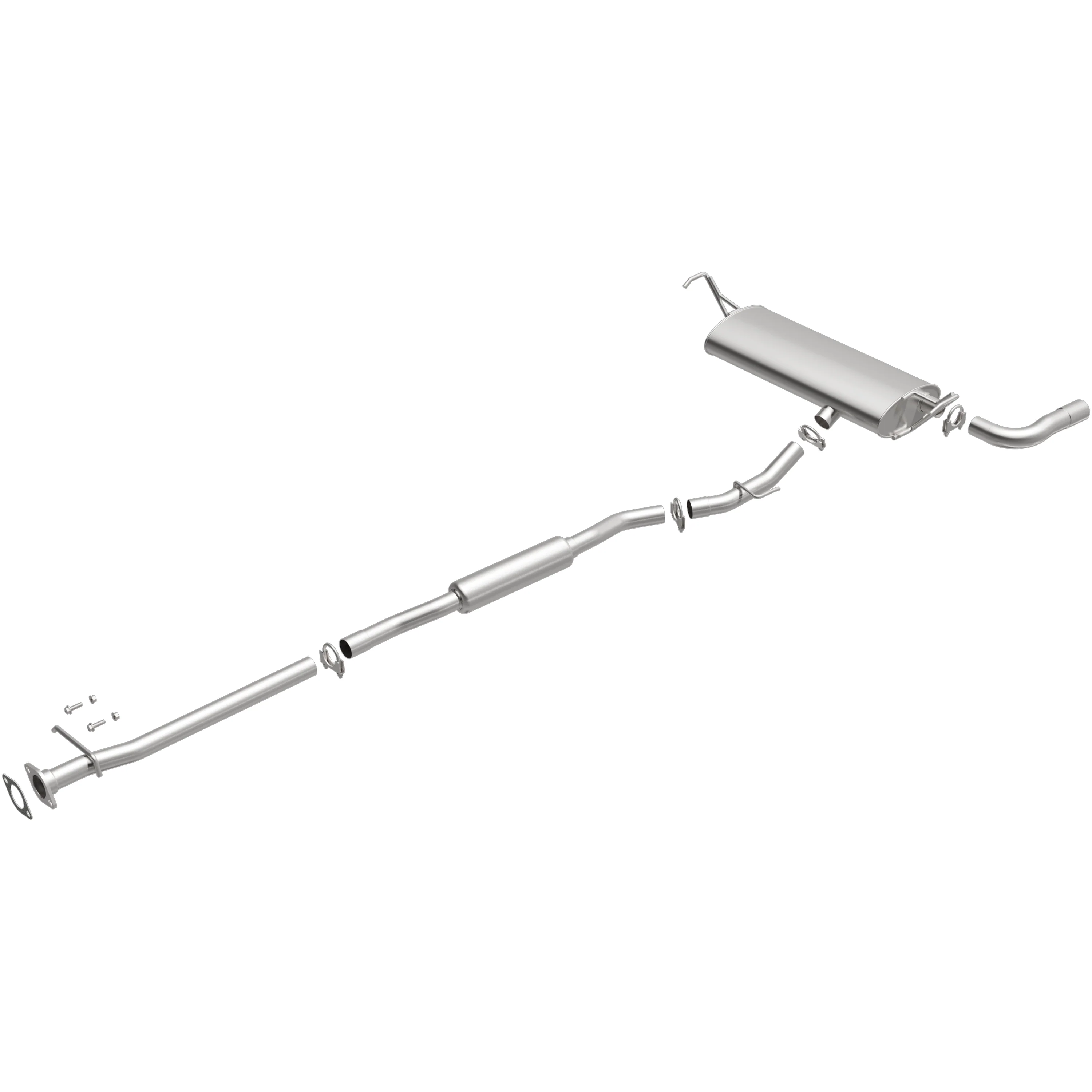 BRExhaust 2008-2010 Nissan Rogue 2.5L Direct-Fit Exhaust System Kit 106-0225 - Image 4