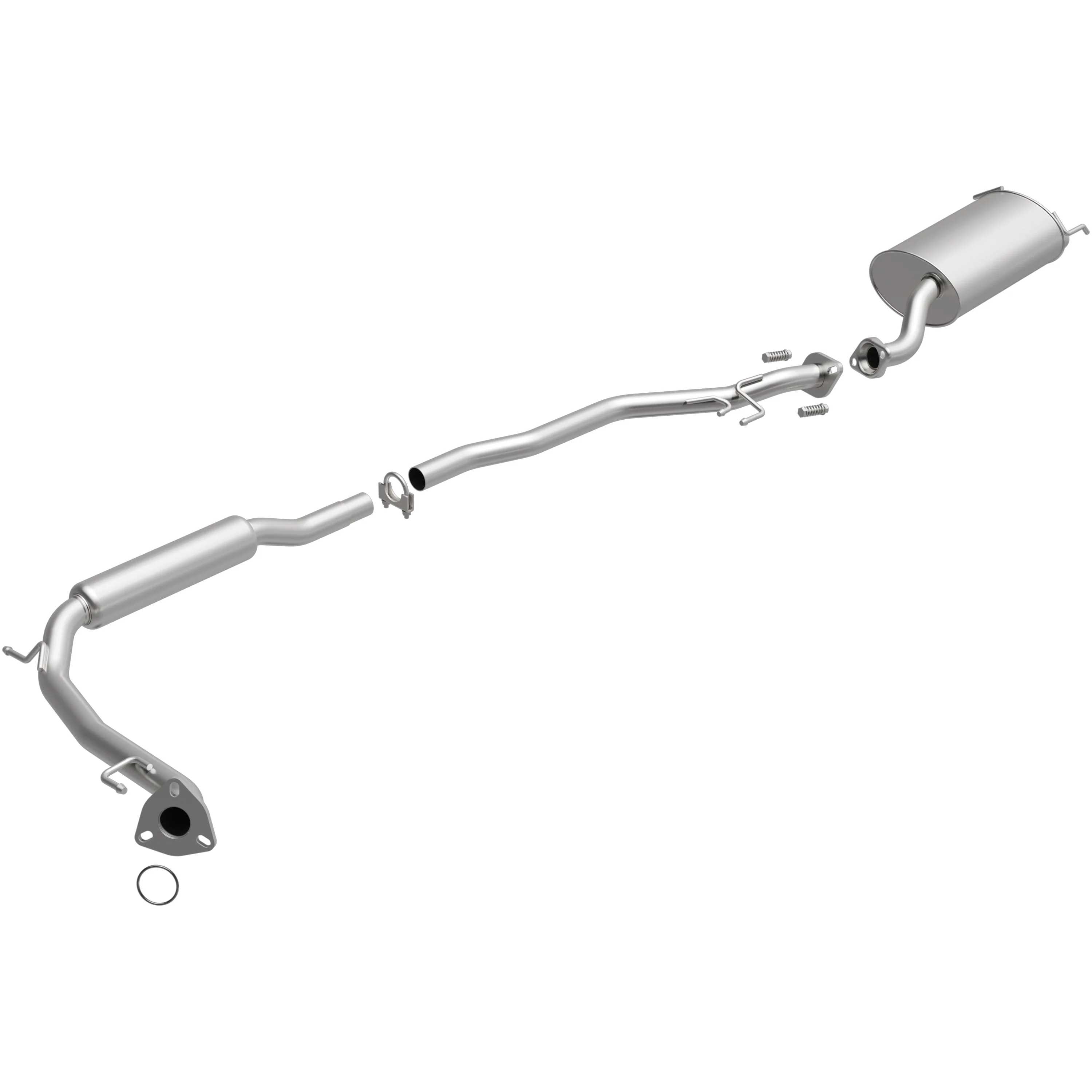 BRExhaust 2007-2008 Honda Fit 1.5L Direct-Fit Exhaust System Kit 106-0228 - Image 4