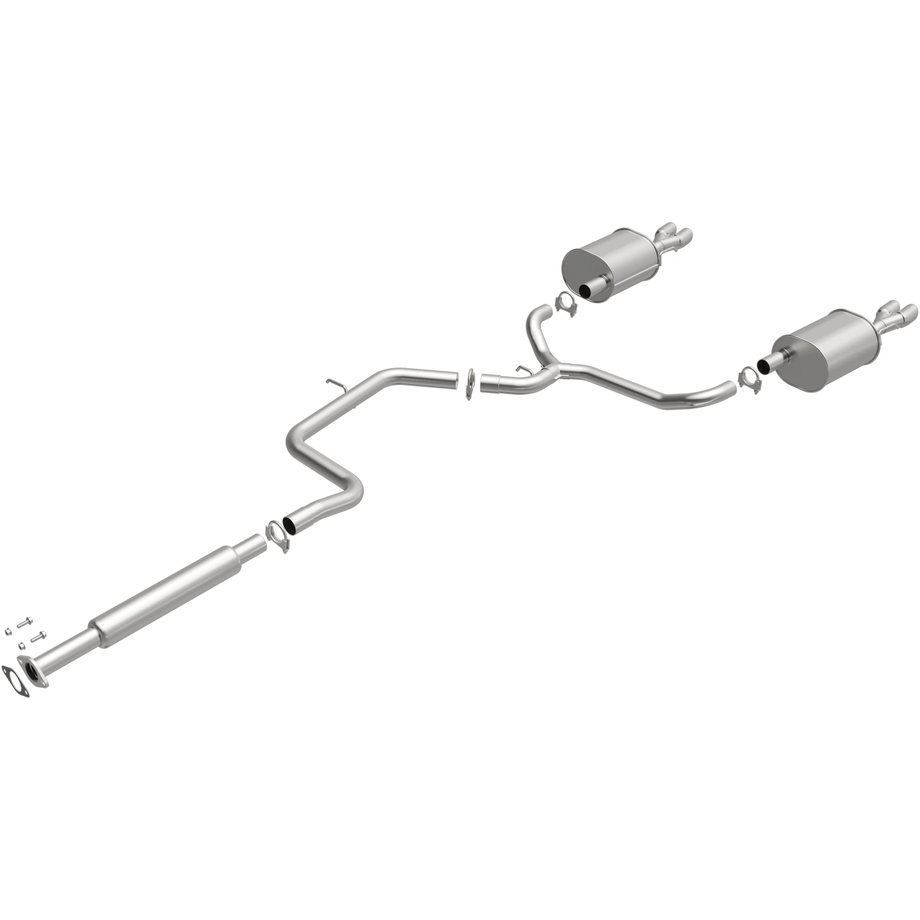 BRExhaust 2003-2008 Pontiac Grand Prix 3.8L Direct-Fit Exhaust System Kit 106-0234 - Image 2