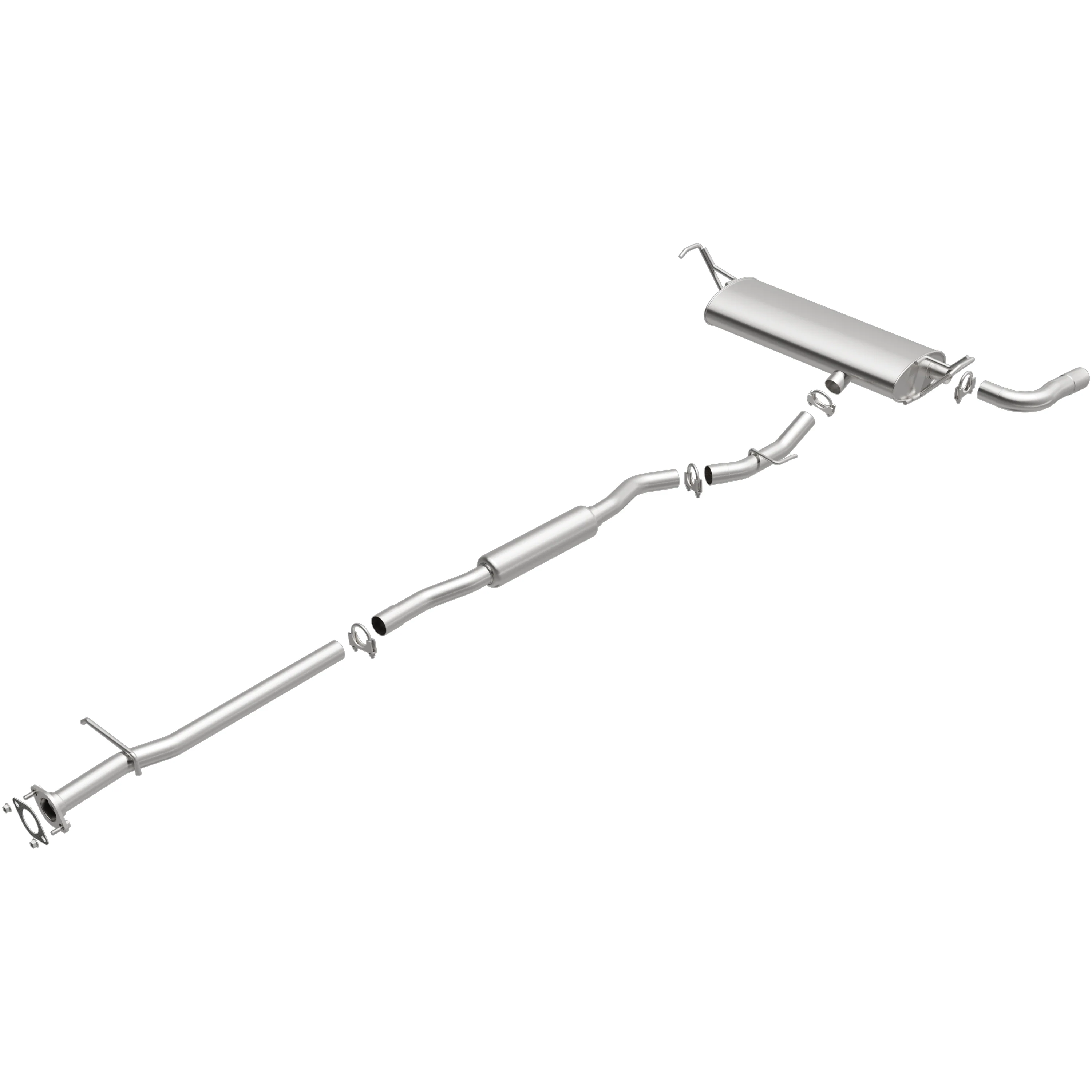 BRExhaust 2014-2015 Nissan Rogue Select 2.5L | 2008-2013 Nissan Rogue 2.5L Direct-Fit Exhaust System Kit 106-0243 - Image 4