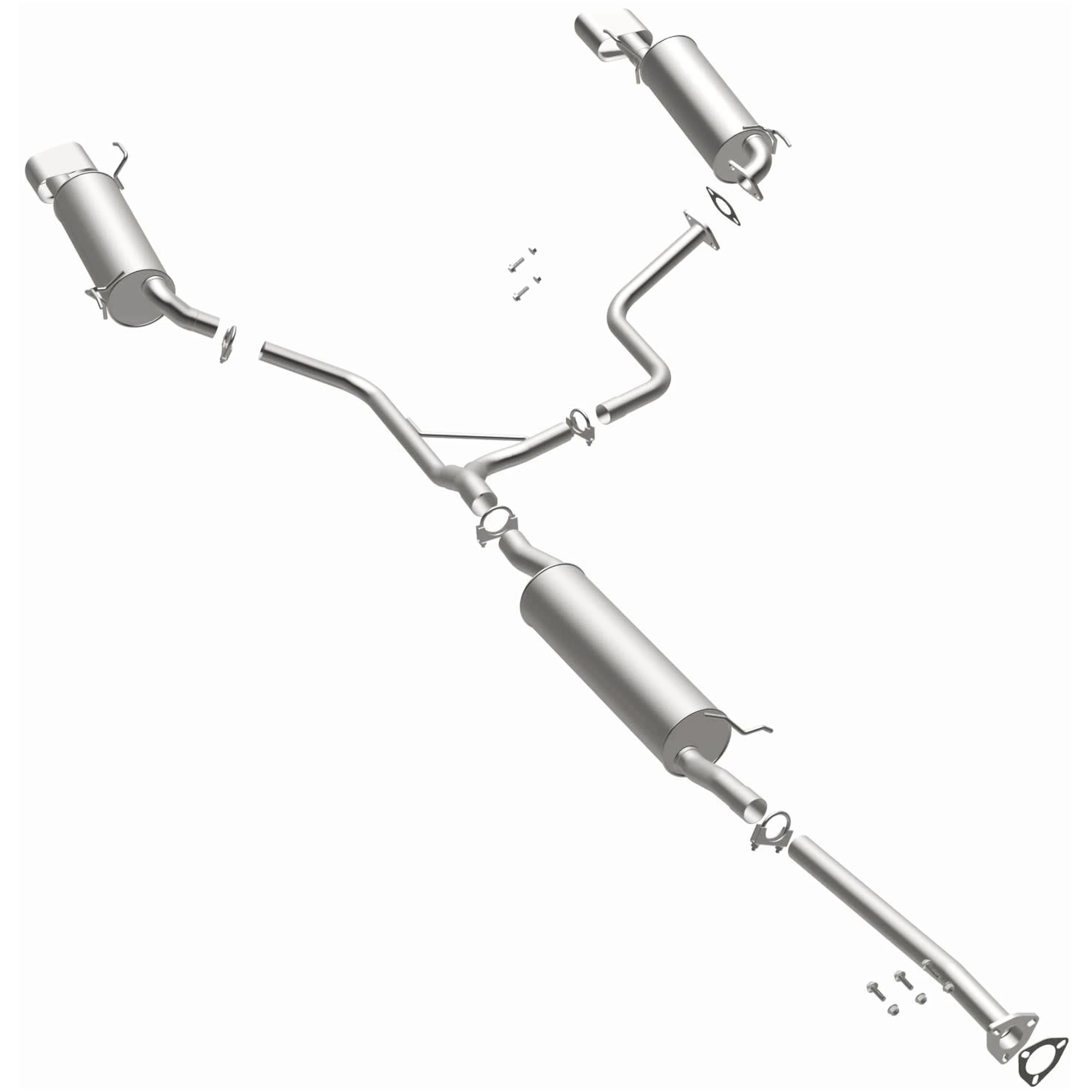 BRExhaust 2004-2006 Acura MDX 3.5L Direct-Fit Exhaust System Kit 106-0248 - Image 2